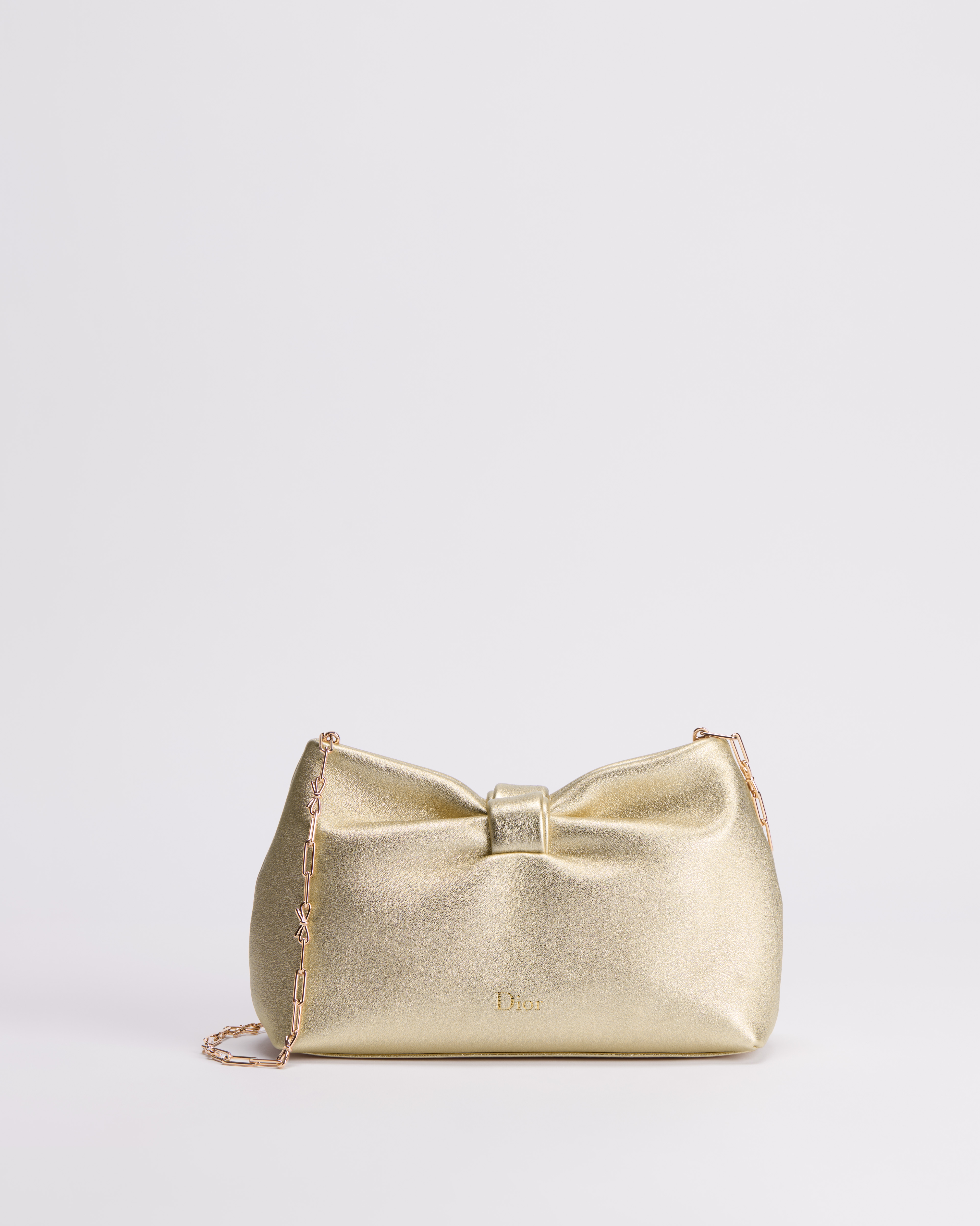Dior Or Small Dior Bow Bag Mekong Laminated Lambskin E01