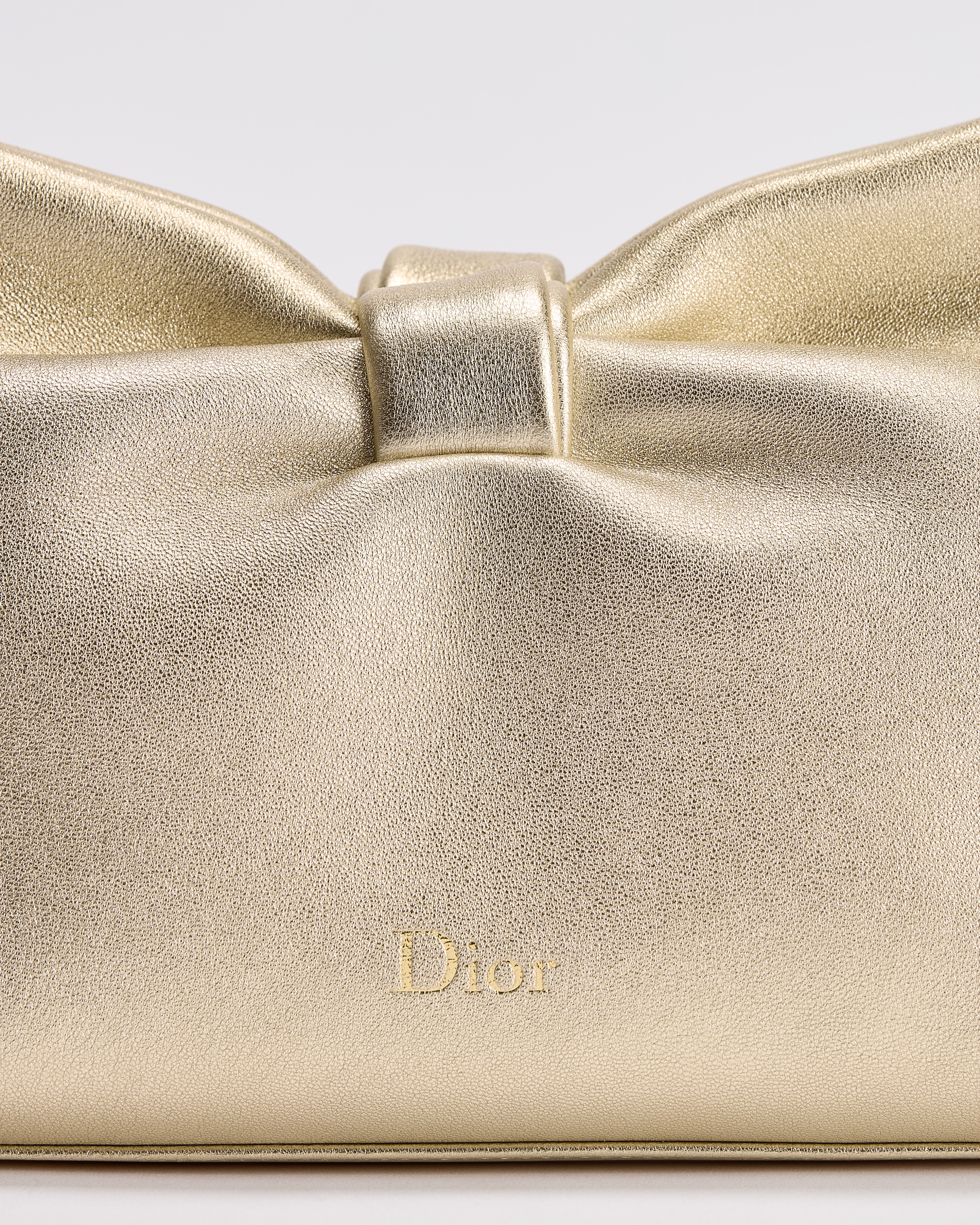 Dior Or Small Dior Bow Bag Mekong Laminated Lambskin E10