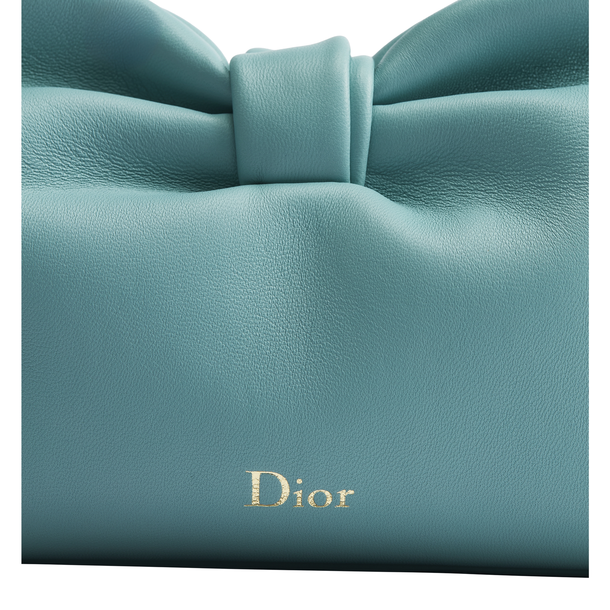 Small Dior Bow Bag Bleu Tourmaline Lambskin E11
