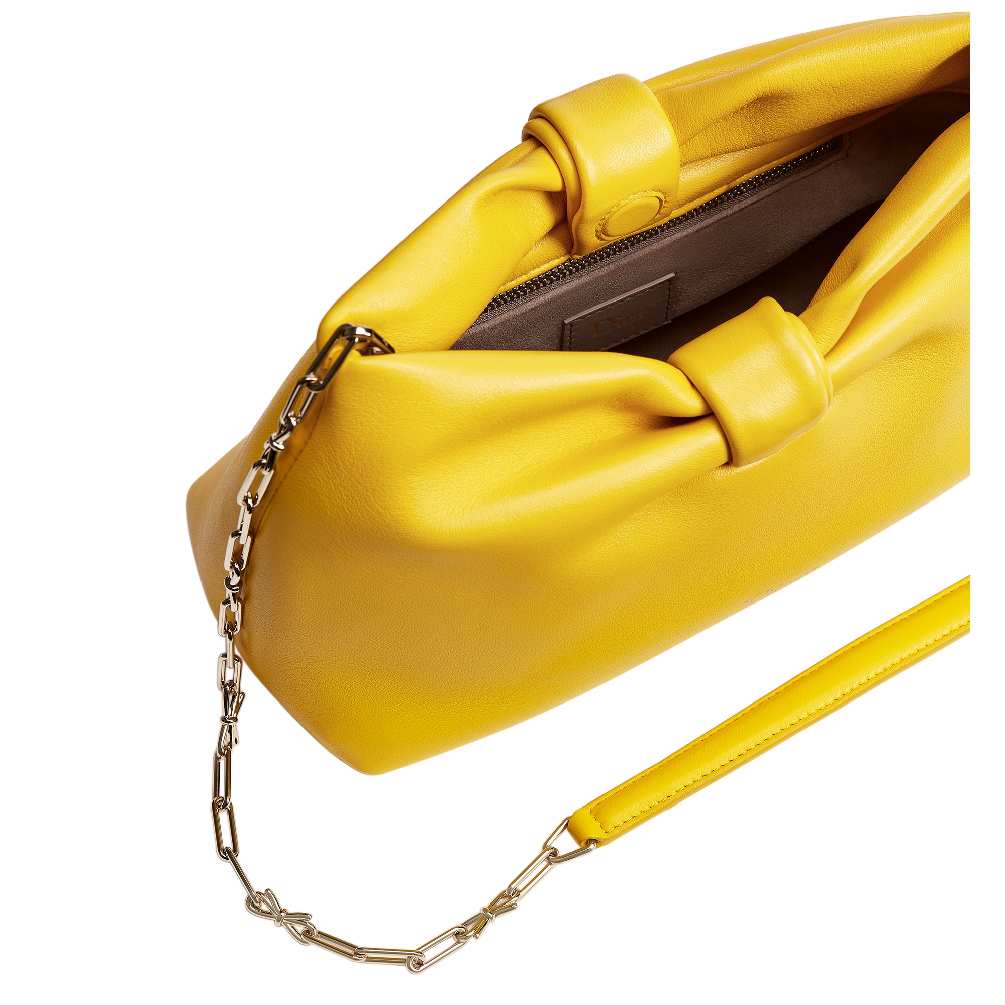 Small Dior Bow Bag Buttercup Lambskin E06