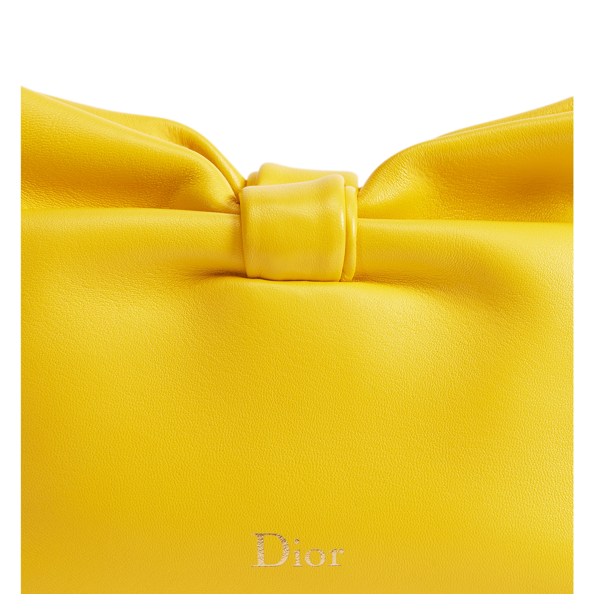 Small Dior Bow Bag Buttercup Lambskin E11