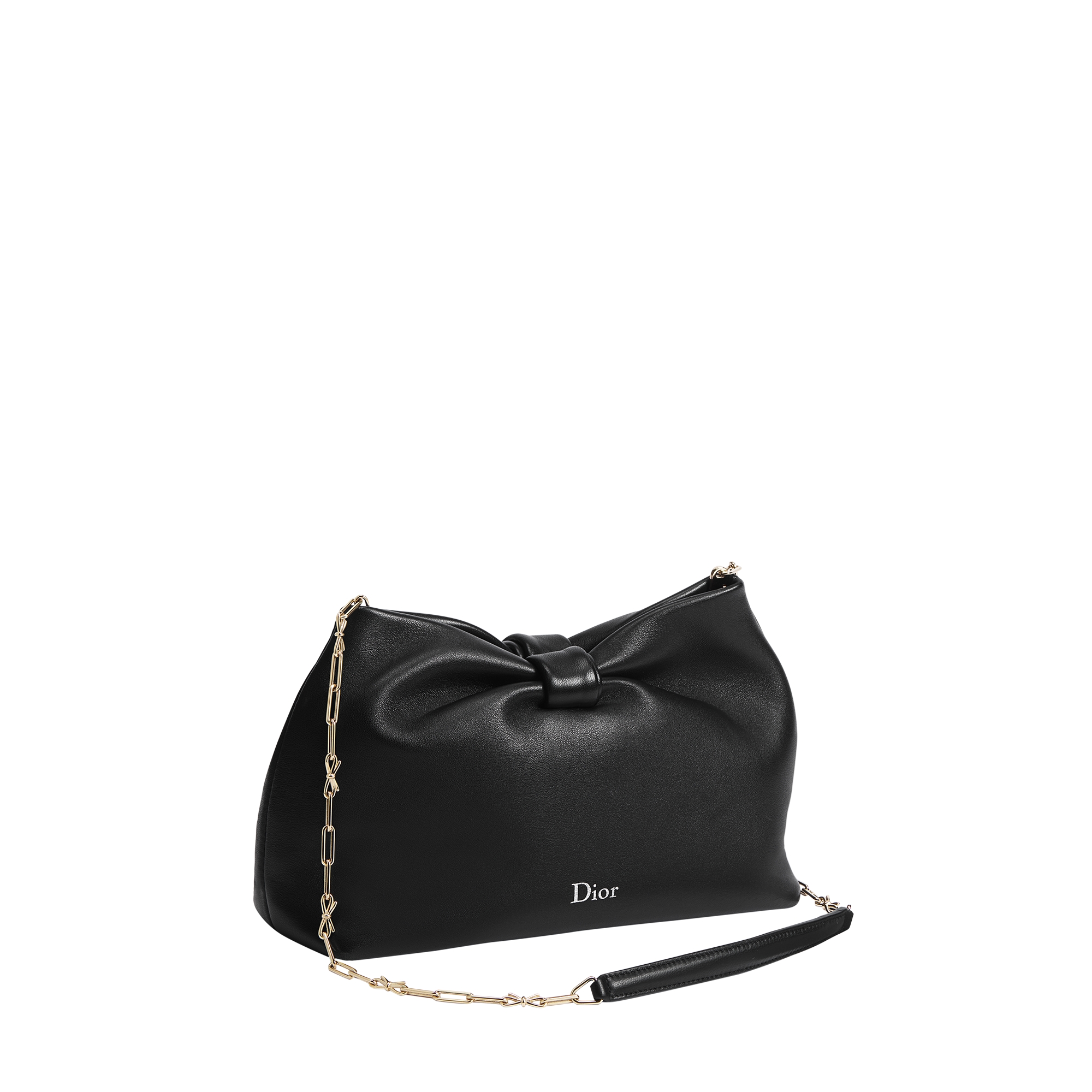 Small Dior Bow Bag Black Lambskin E03