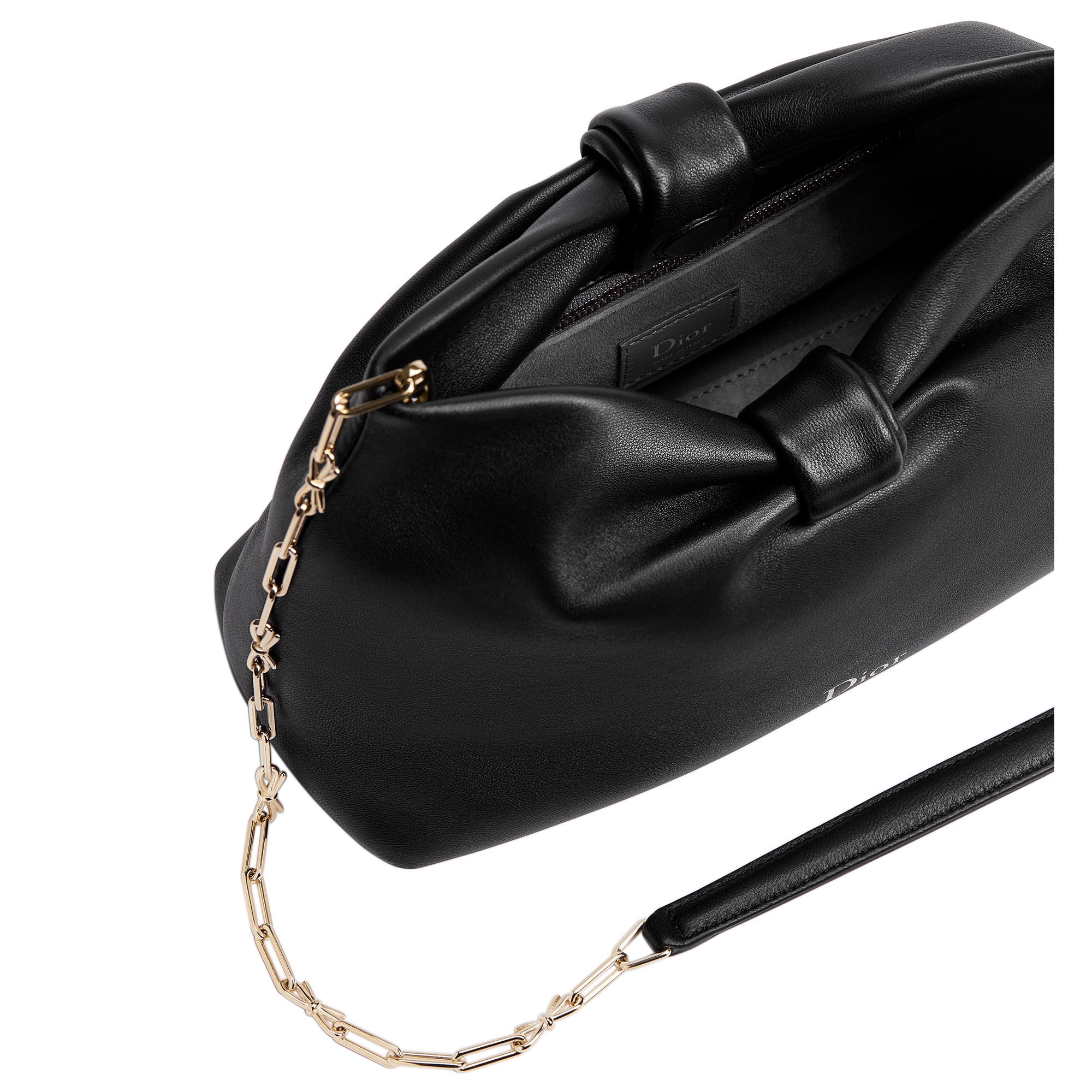 Small Dior Bow Bag Black Lambskin E06
