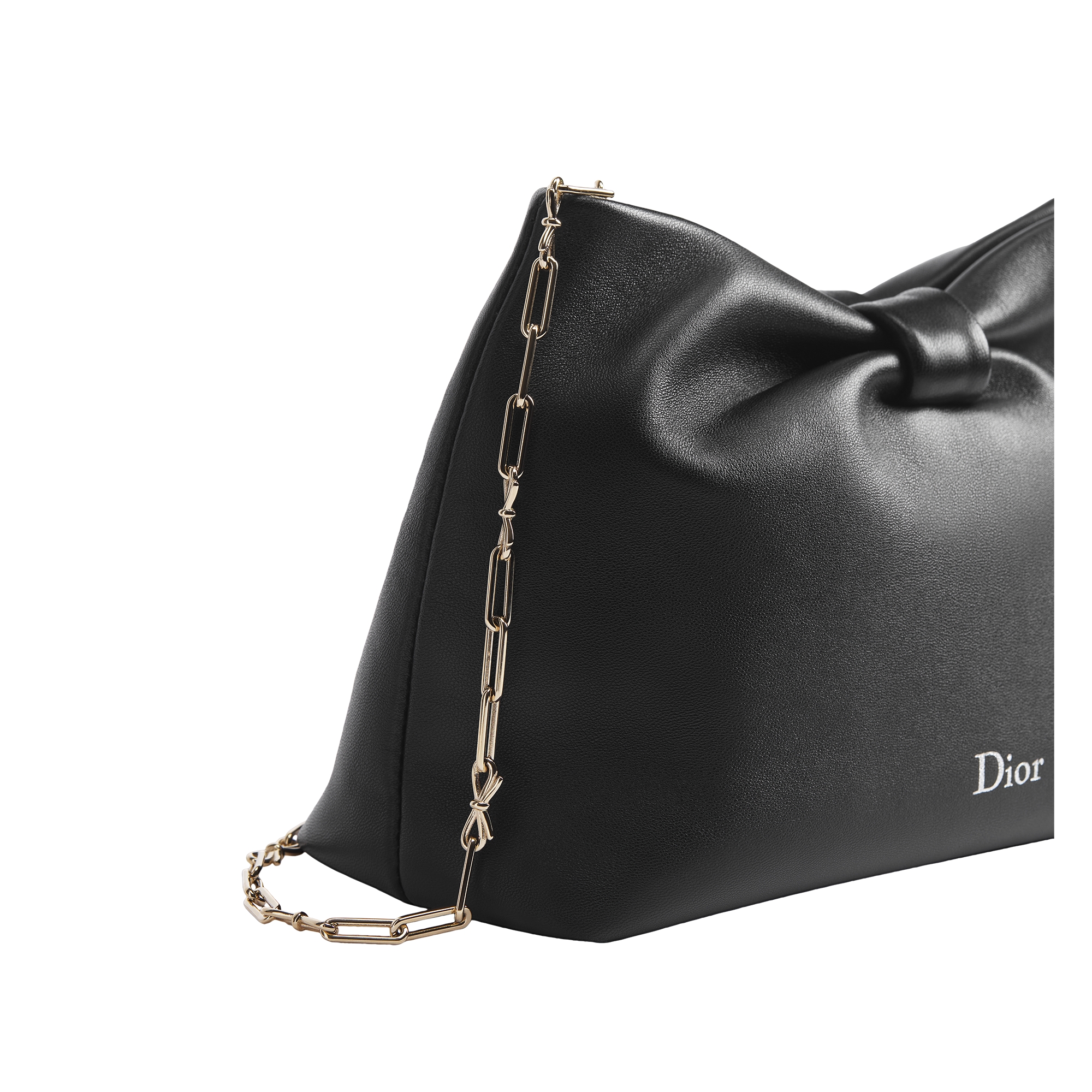 Small Dior Bow Bag Black Lambskin E10