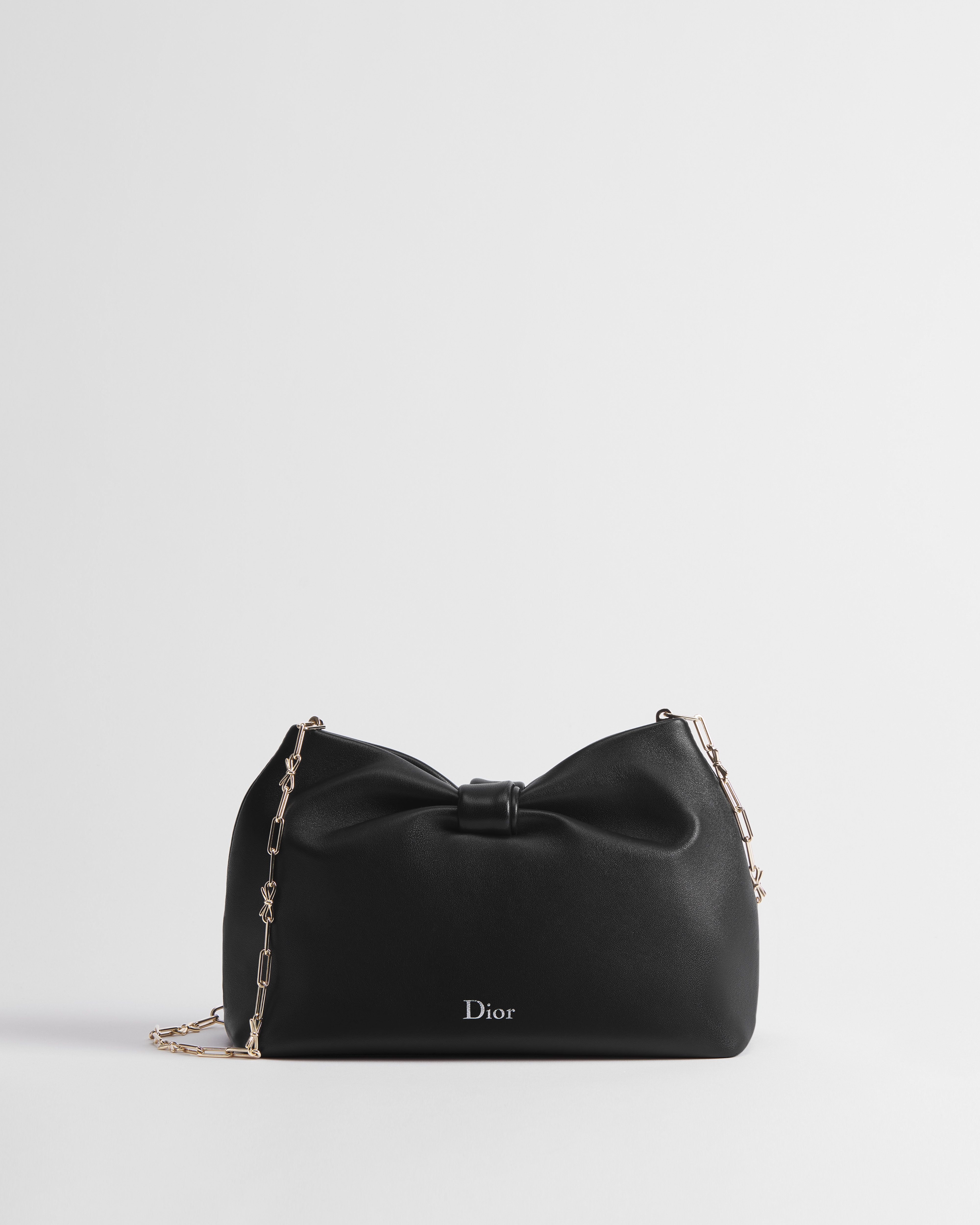 Small Dior Bow Bag Black Lambskin E01