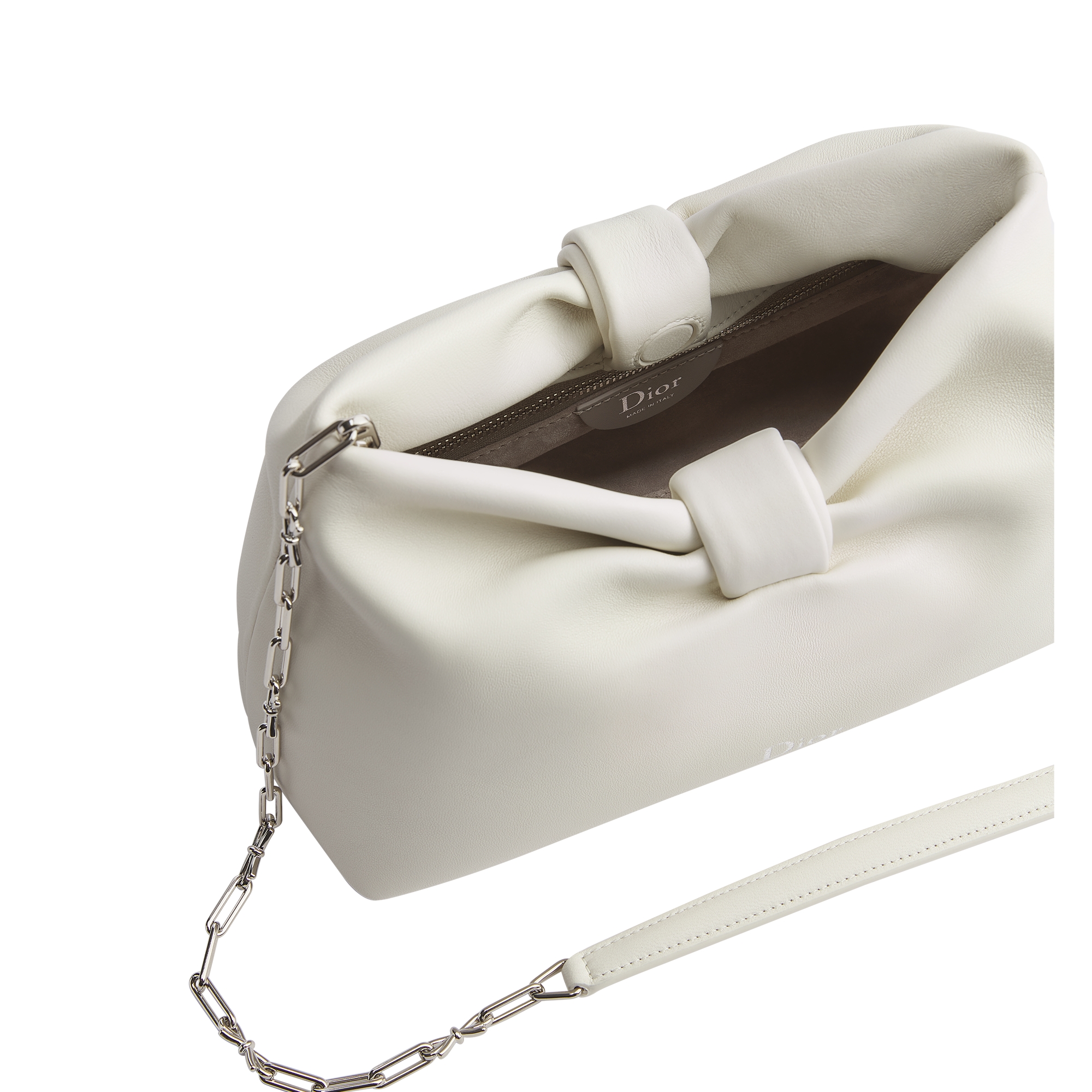 Small Dior Bow Bag Latte Lambskin E06