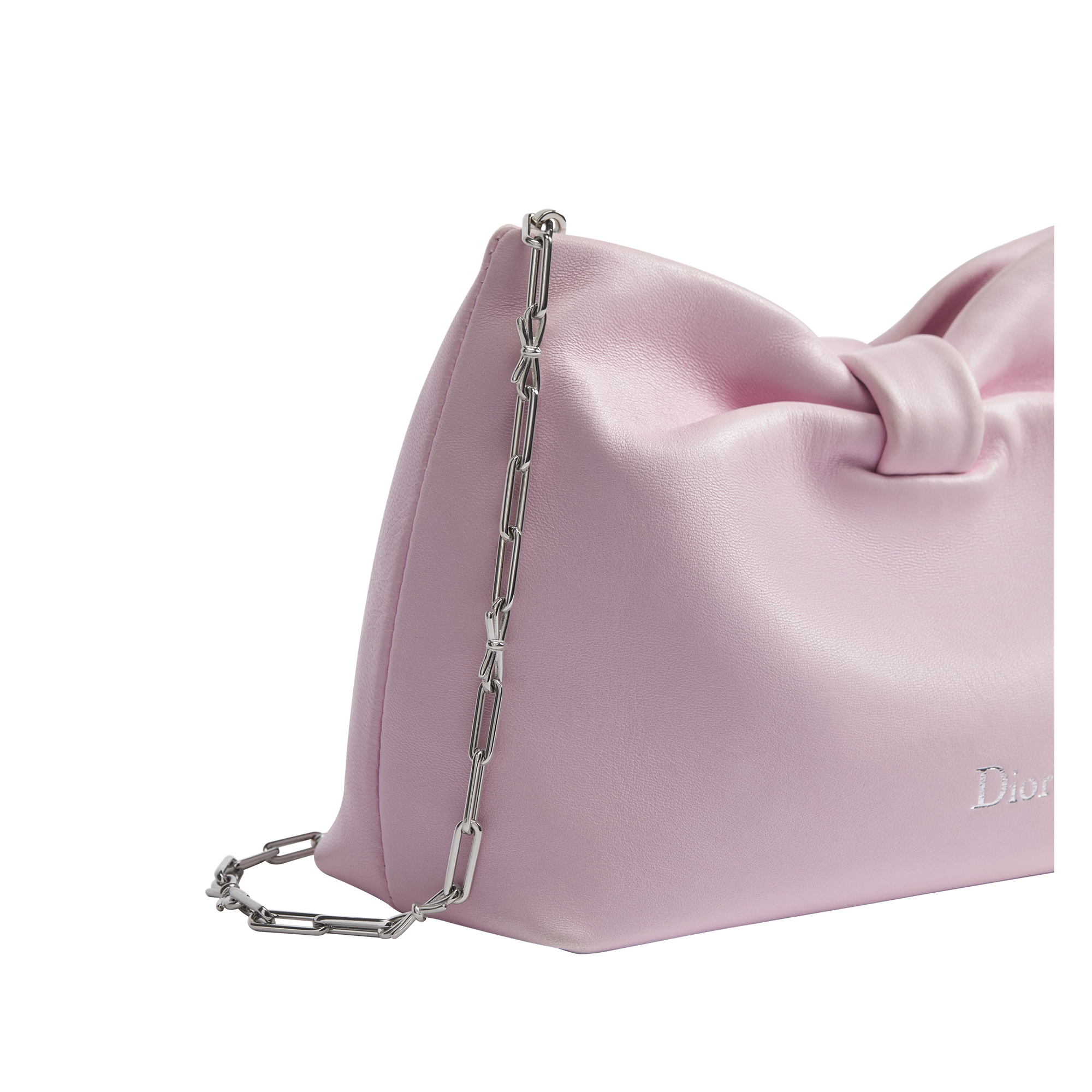Small Dior Bow Bag Rose Songe lambskin E10