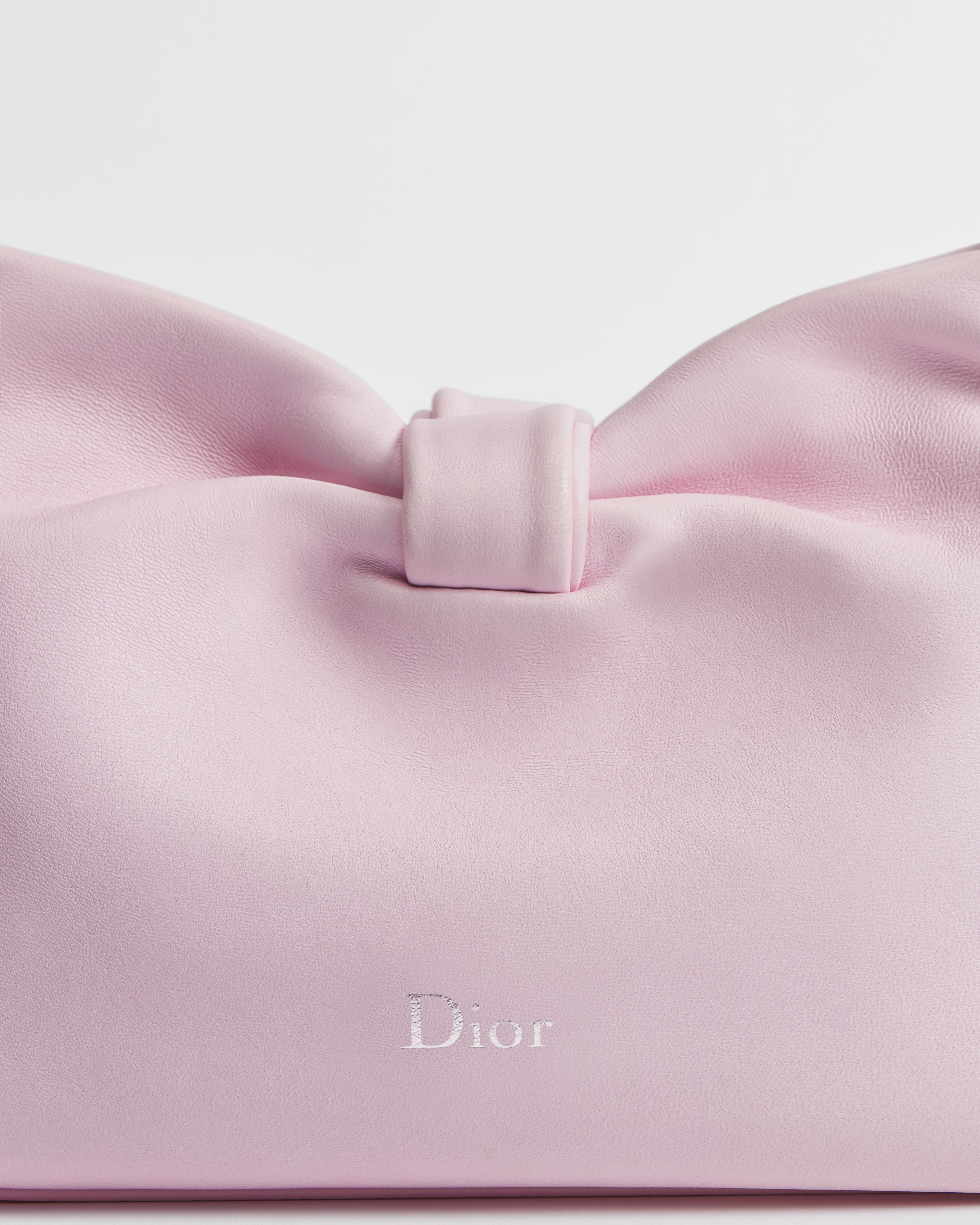 Small Dior Bow Bag Rose Songe lambskin E11