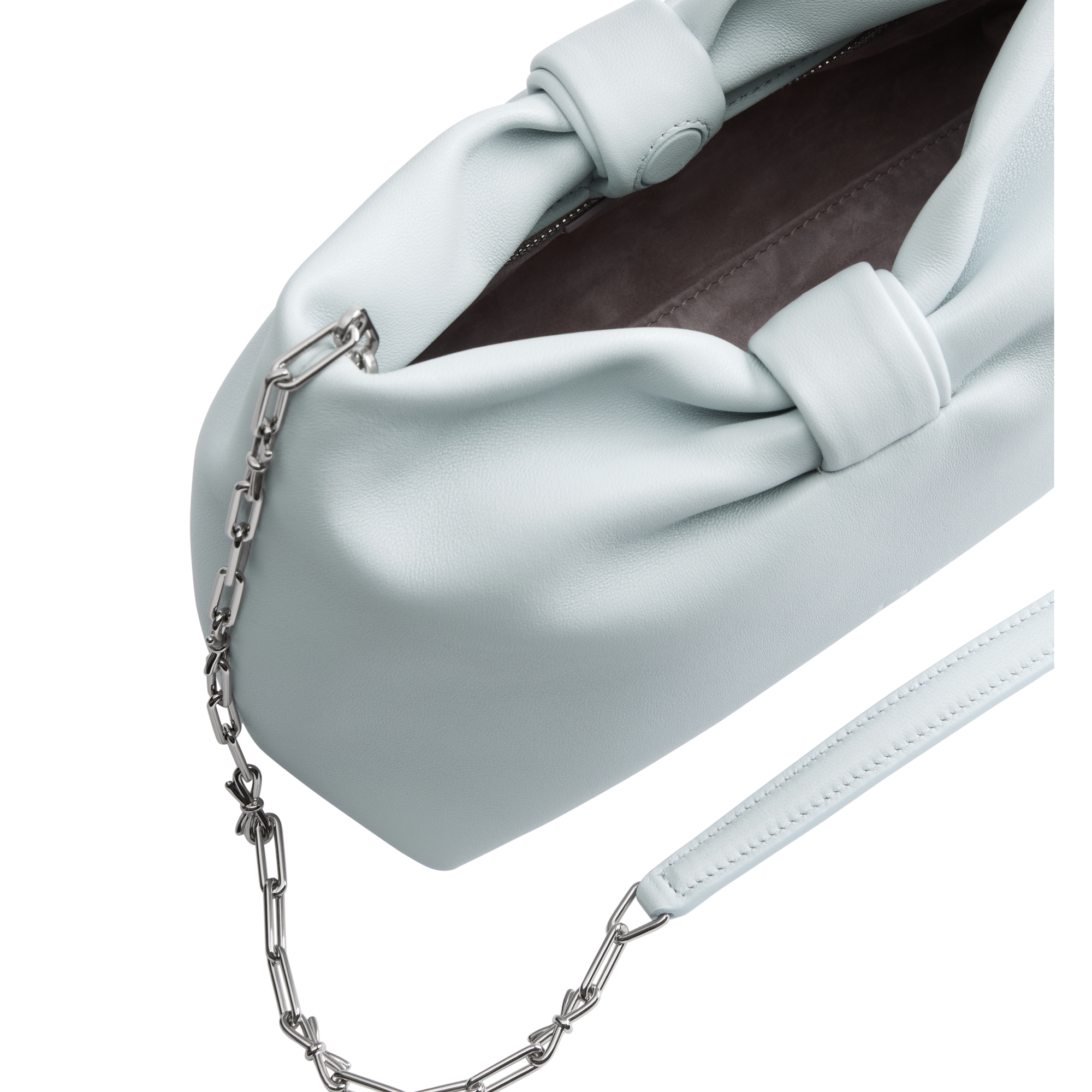 Small Dior Bow Bag Ice Blue Lambskin E06