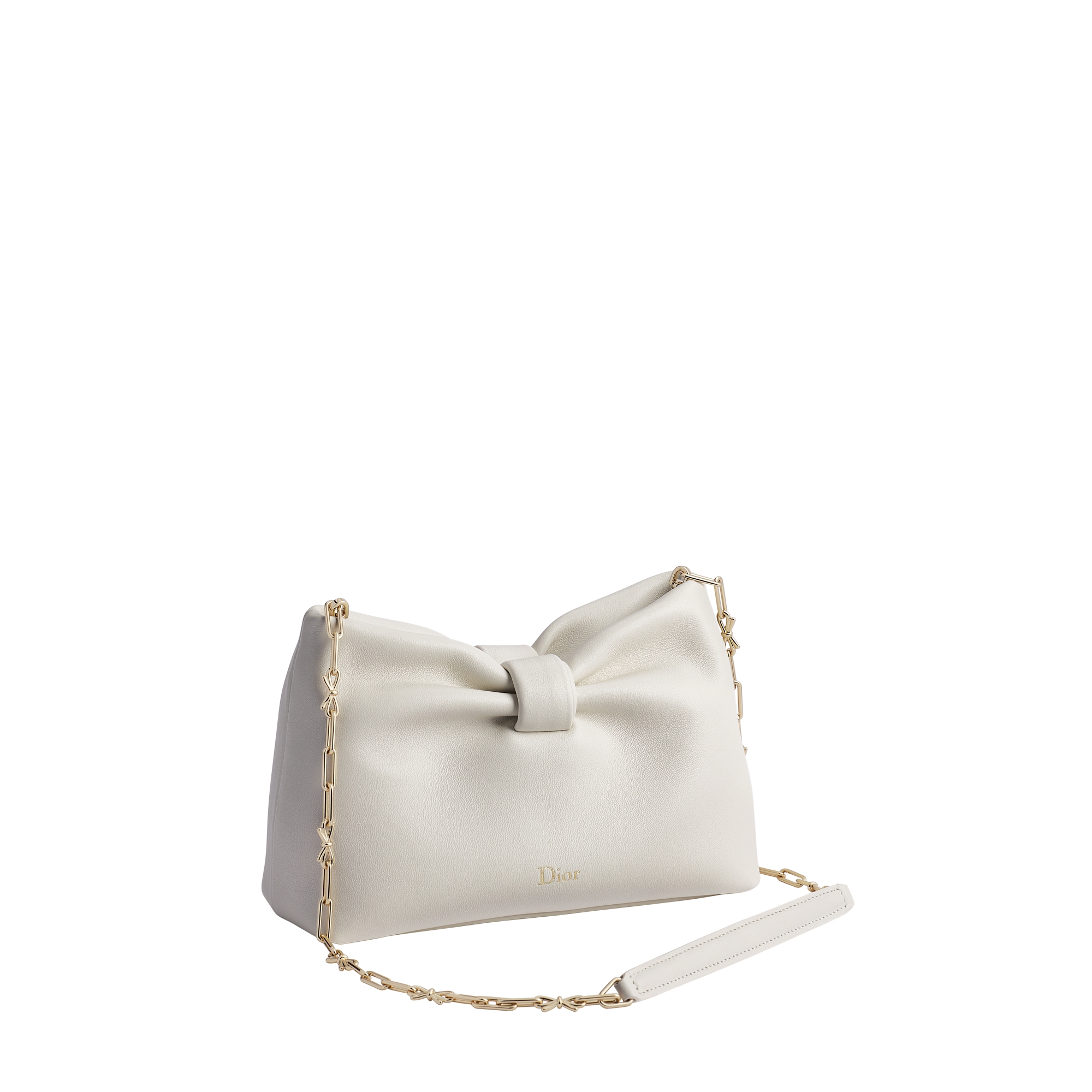 Mini Dior Bow Bag Latte Lambskin E03