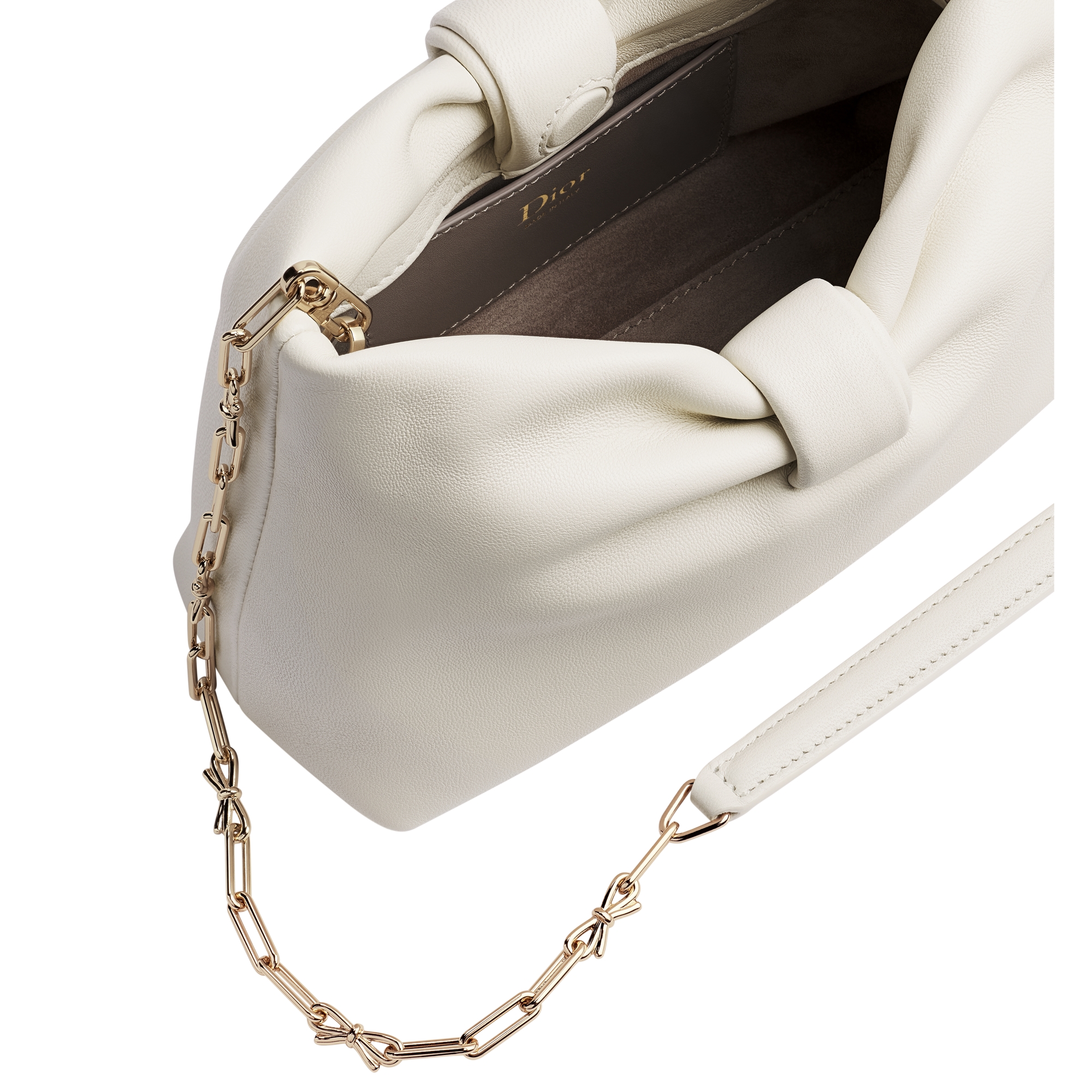 Mini Dior Bow Bag Latte Lambskin E06