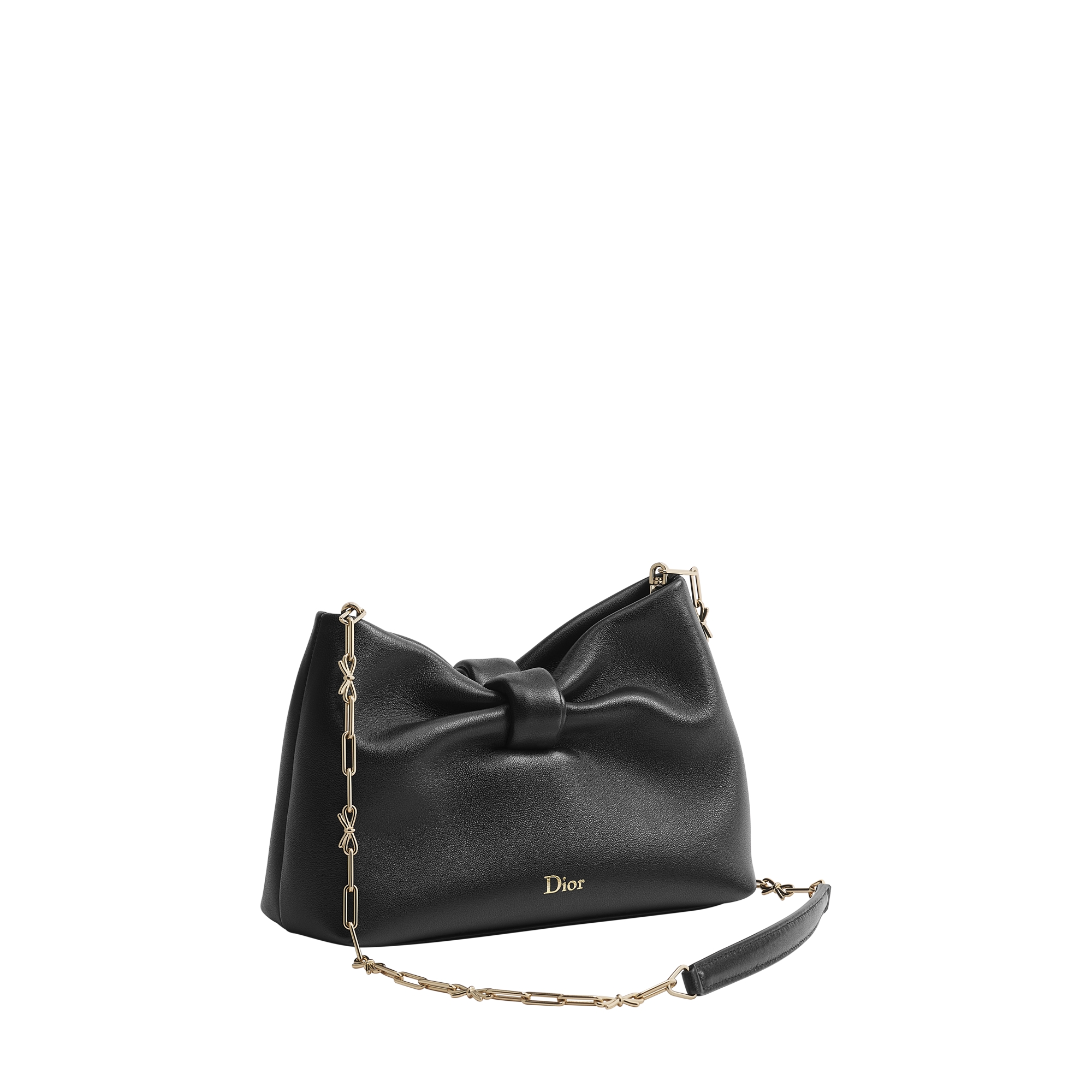 Mini Dior Bow Bag Black Lambskin E03