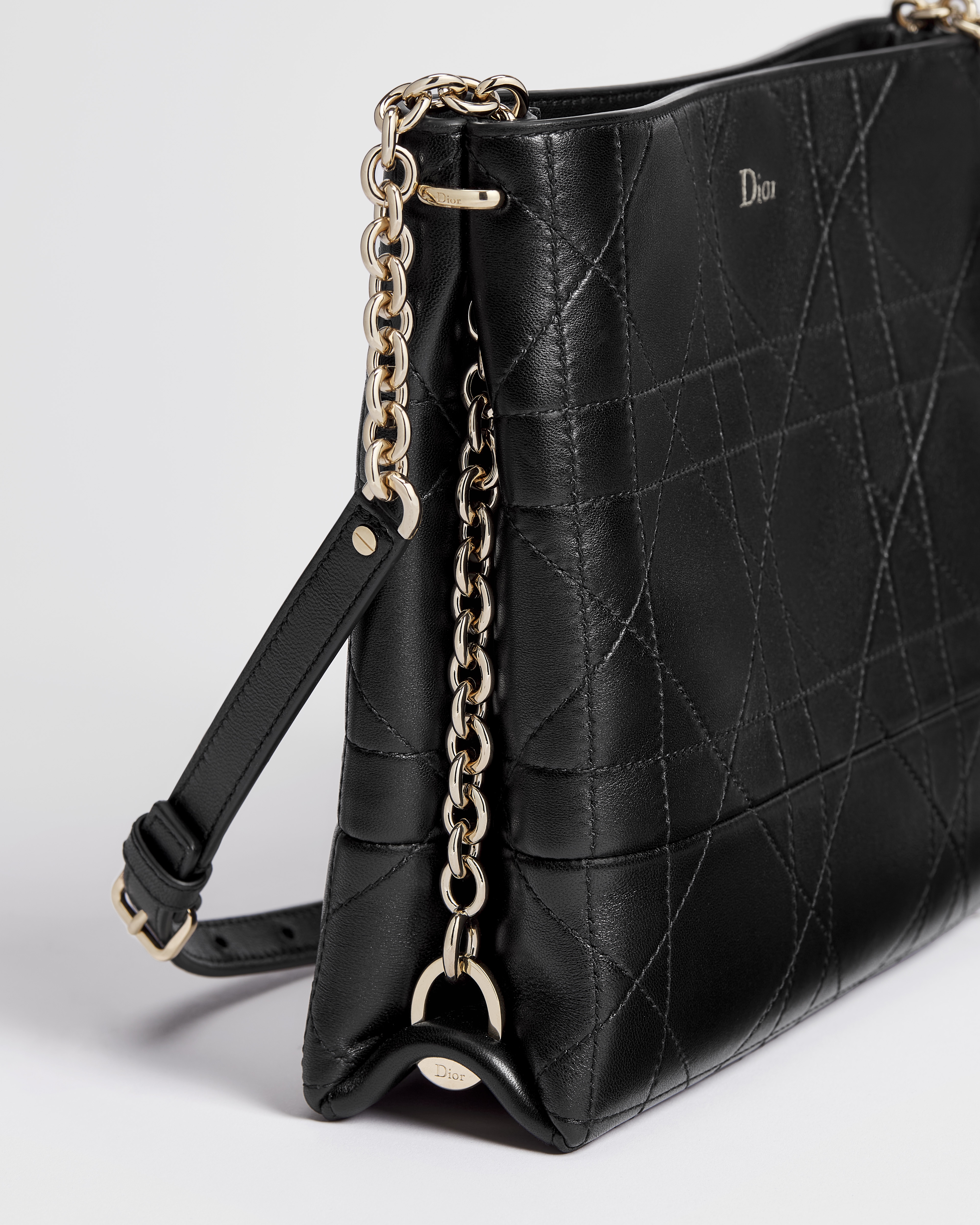 Dior Trianon チェーン付き バッグ フラット マクロカナージュ ラムスキン E09