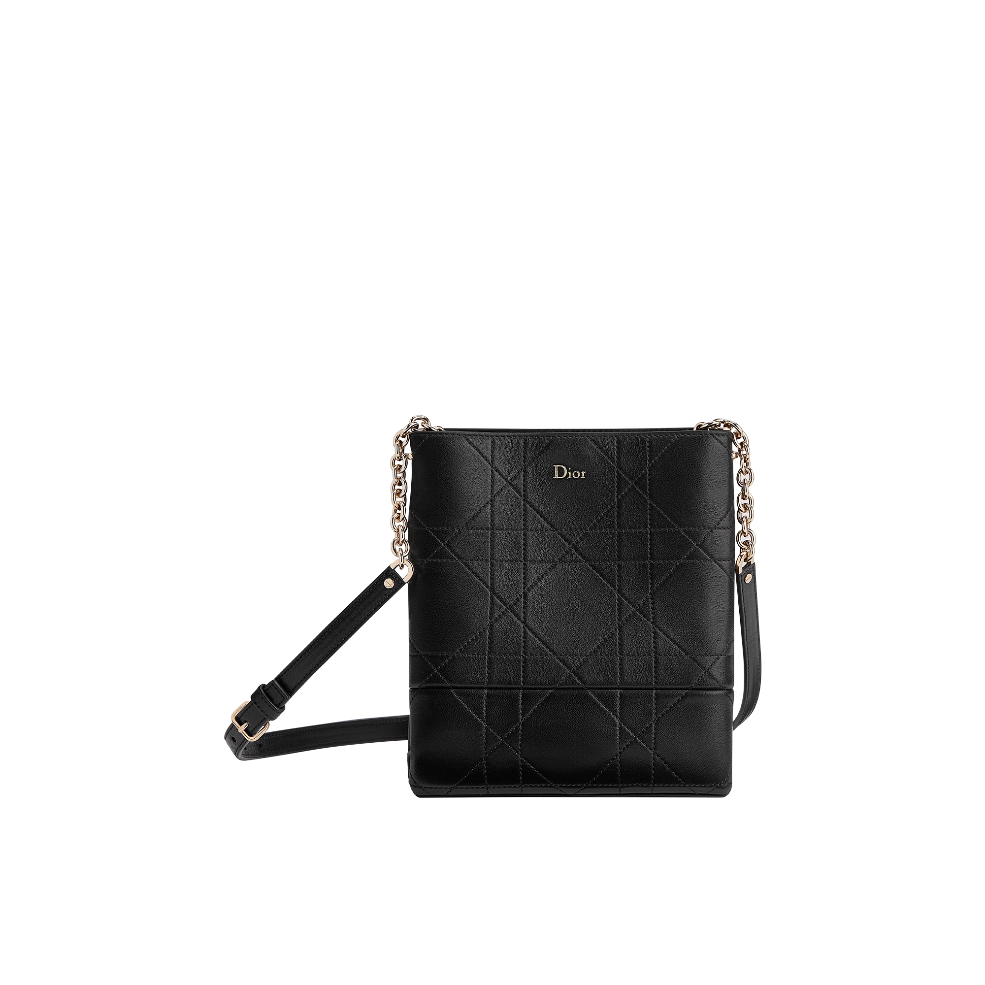  Cuir d'agneau Flat Macrocannage noir