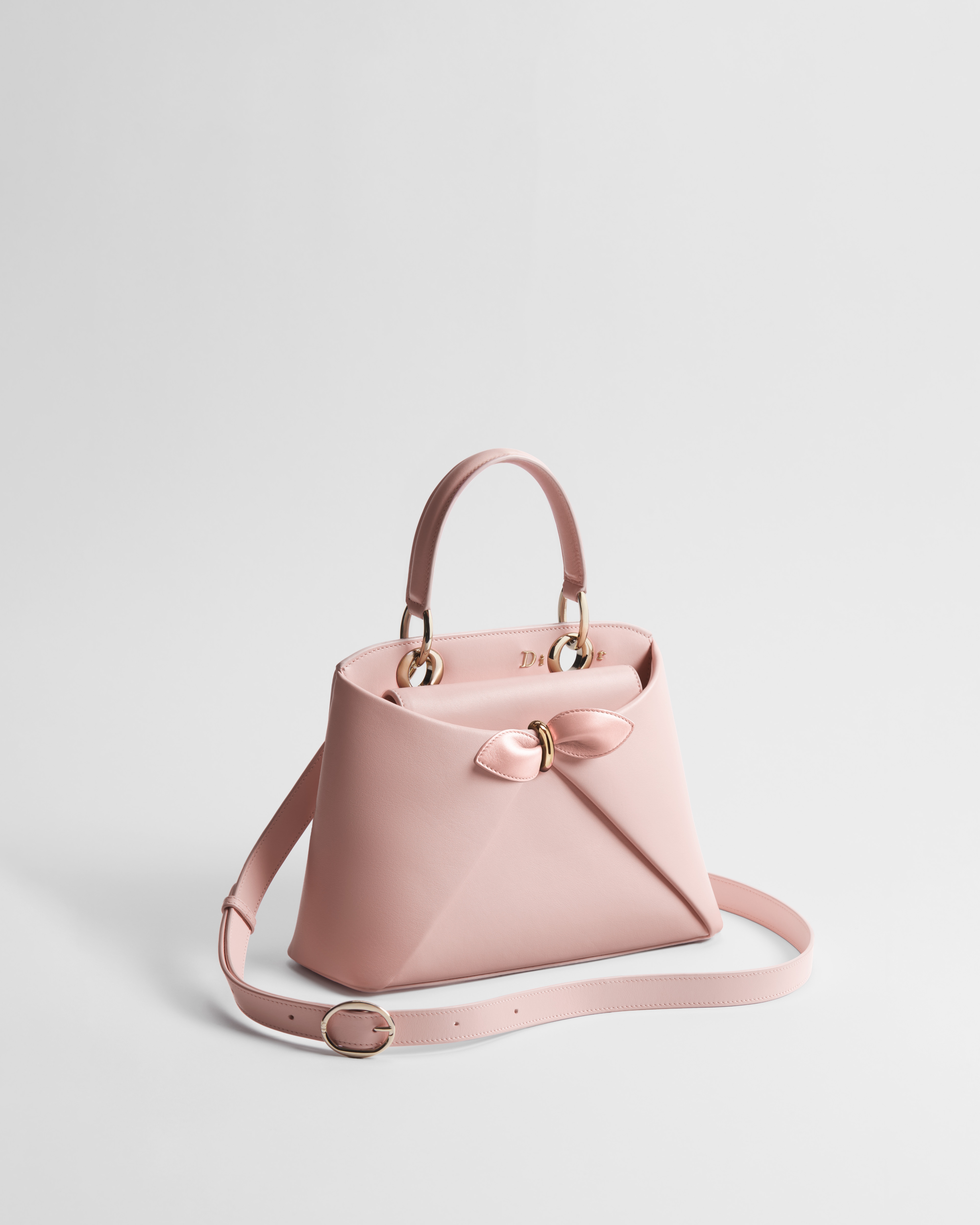 Small Dior Cigale Bag Rose Soupir Shiny Supple Calfskin | DIOR