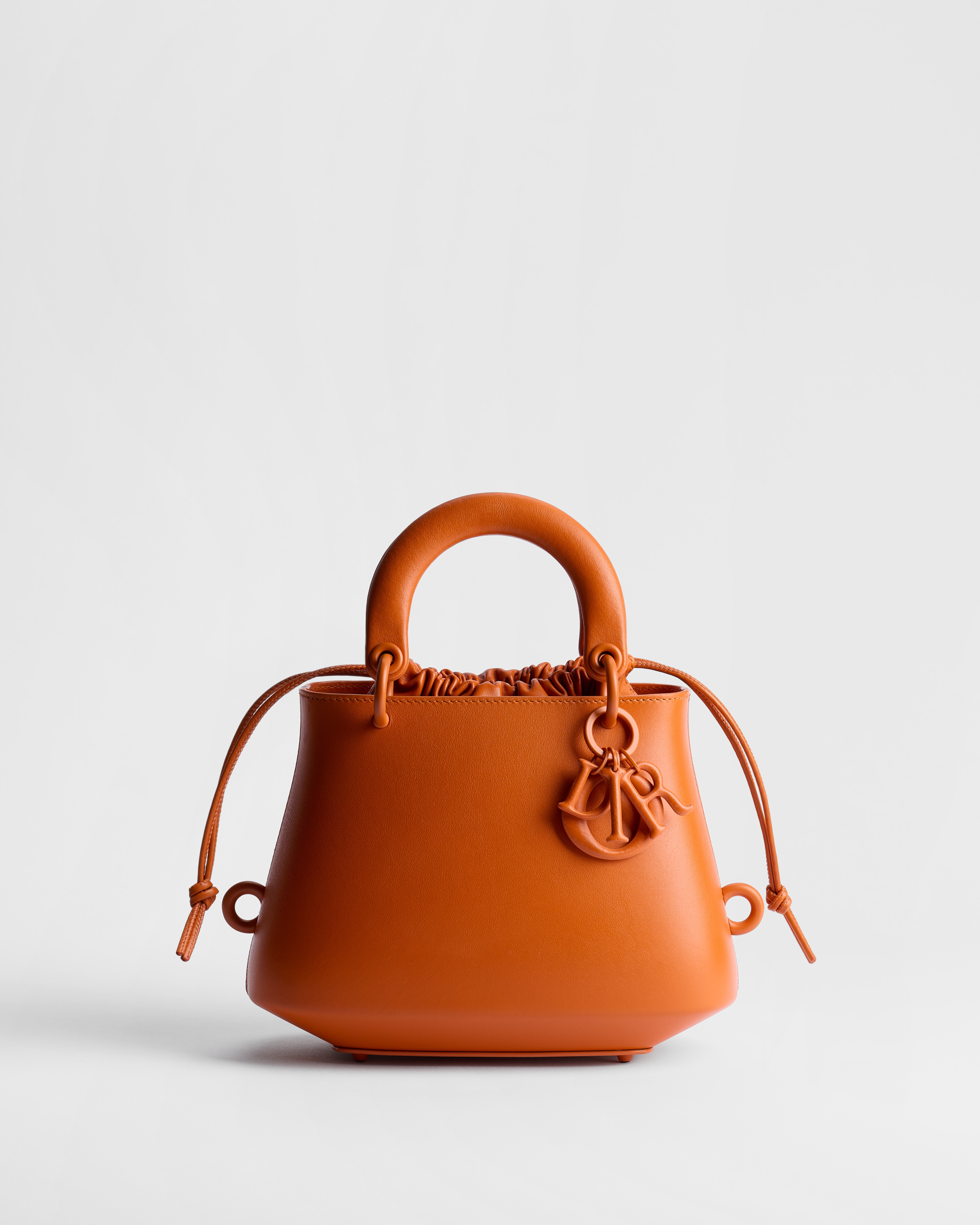 DIOR AND MAGDALENE ODUNDO Small Lady Dior Bag Black and Terracotta