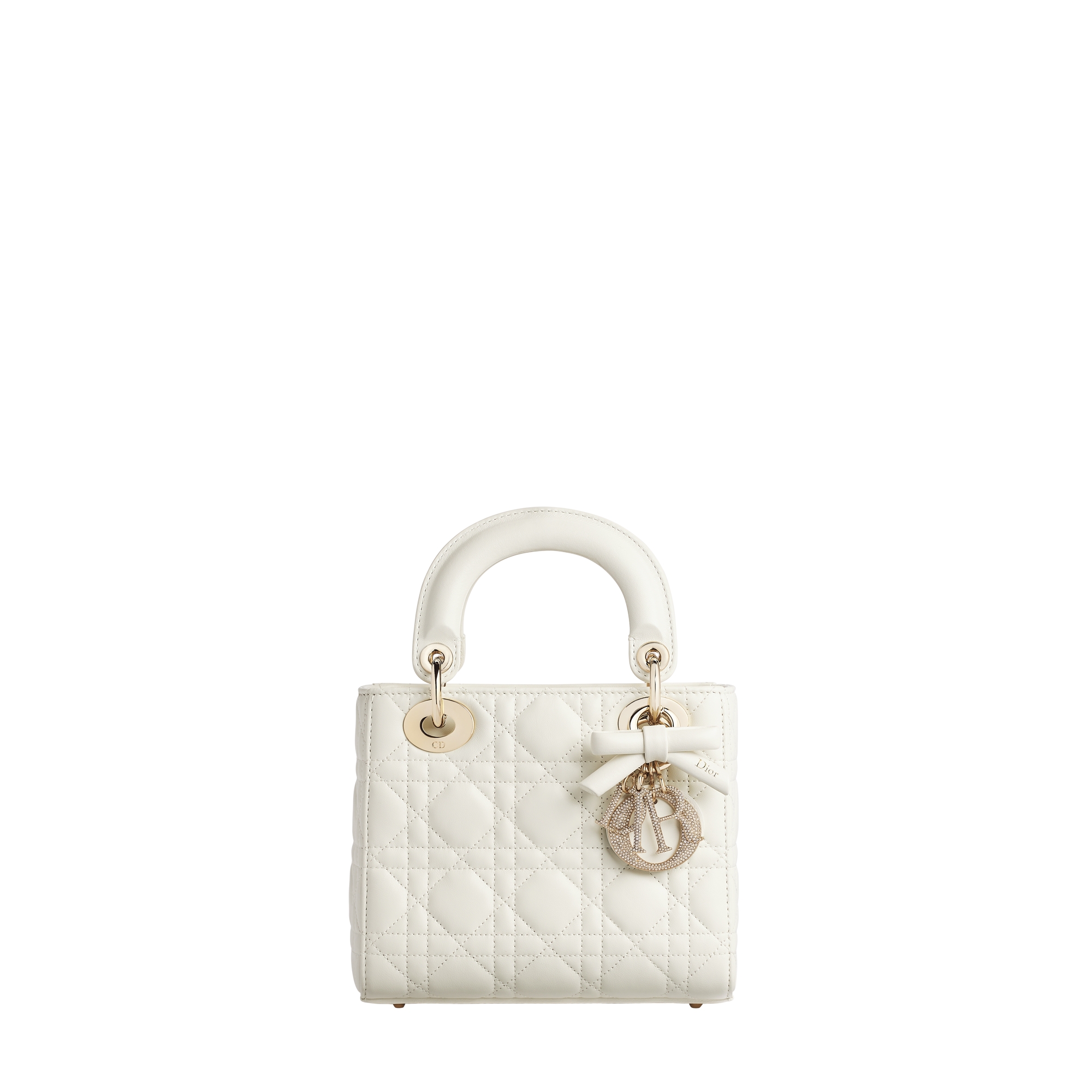 Mini Lady Dior Bag with Chain Latte Cannage Lambskin | DIOR HK