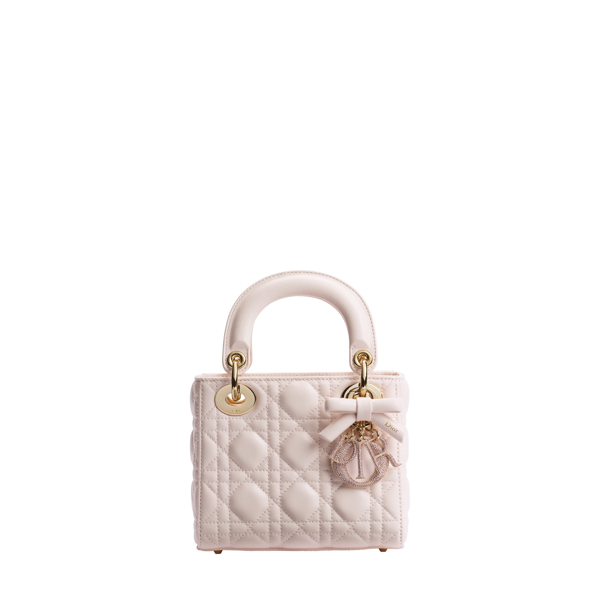 Mini Lady Dior Bag with Chain Ballet Pink Cannage Lambskin E01