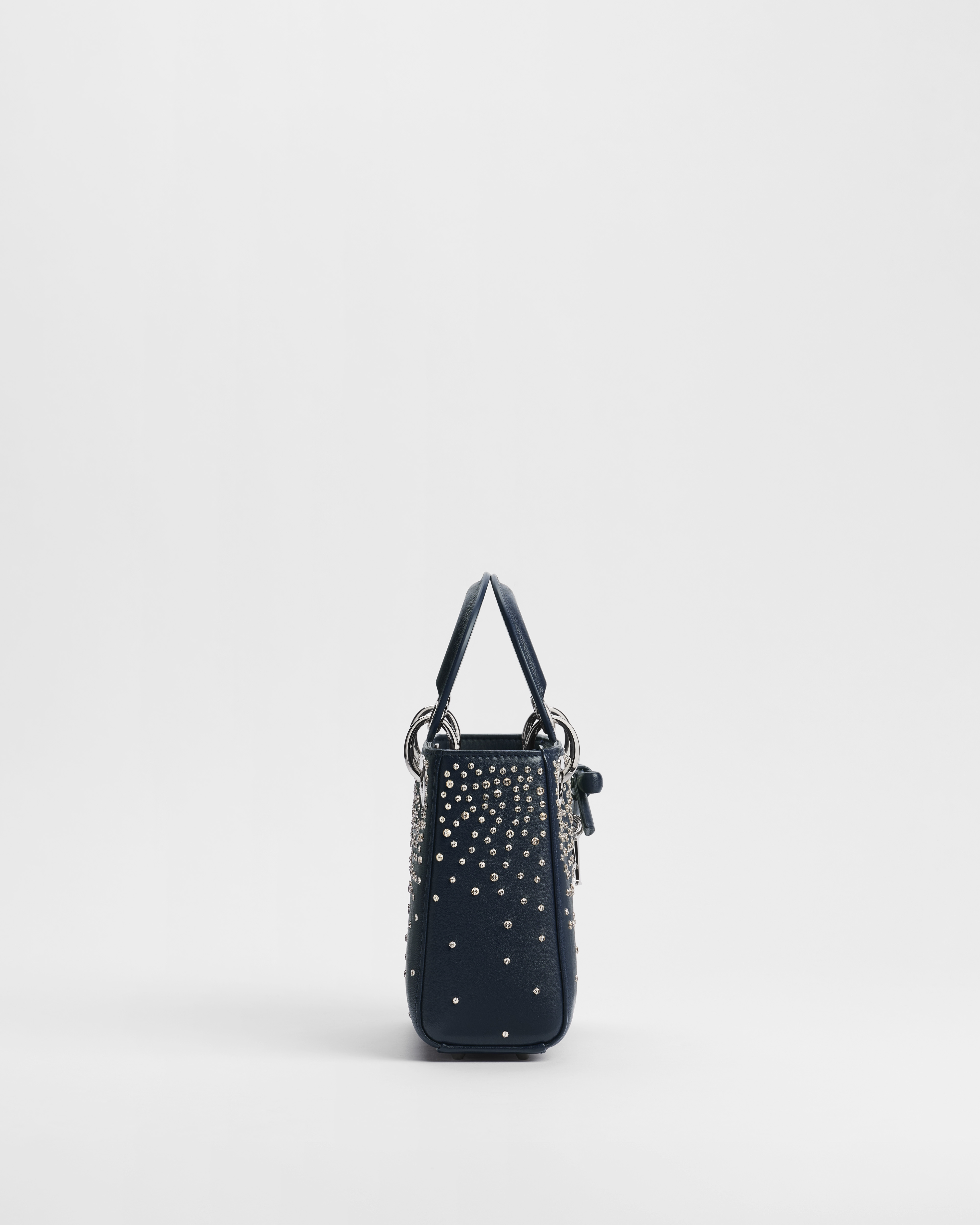 DiorAlps Mini Lady Dior Bag with Chain Deep Blue Dior Galaxy