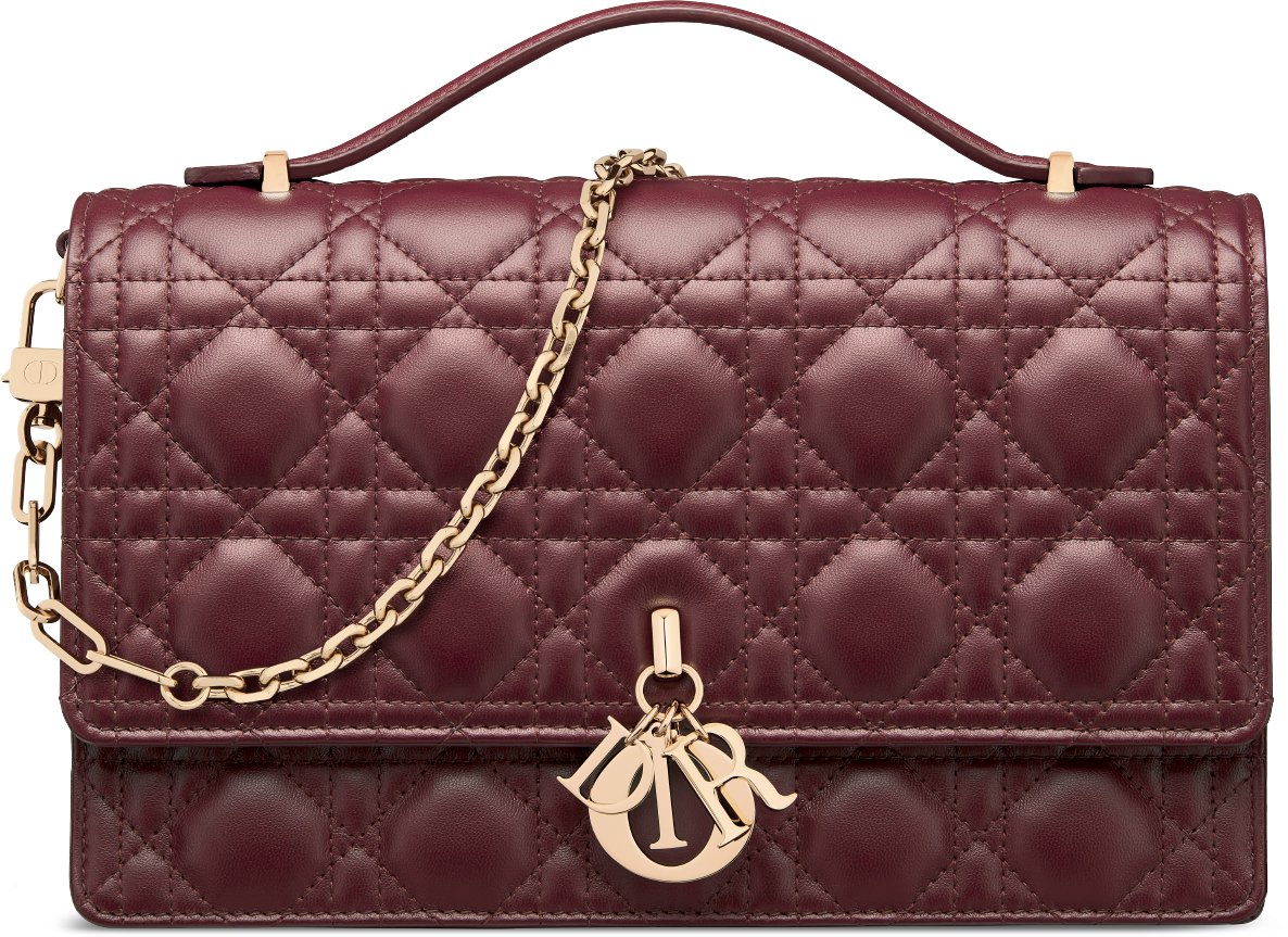 My Dior Top Handle Bag Powder Pink Cannage Lambskin | DIOR