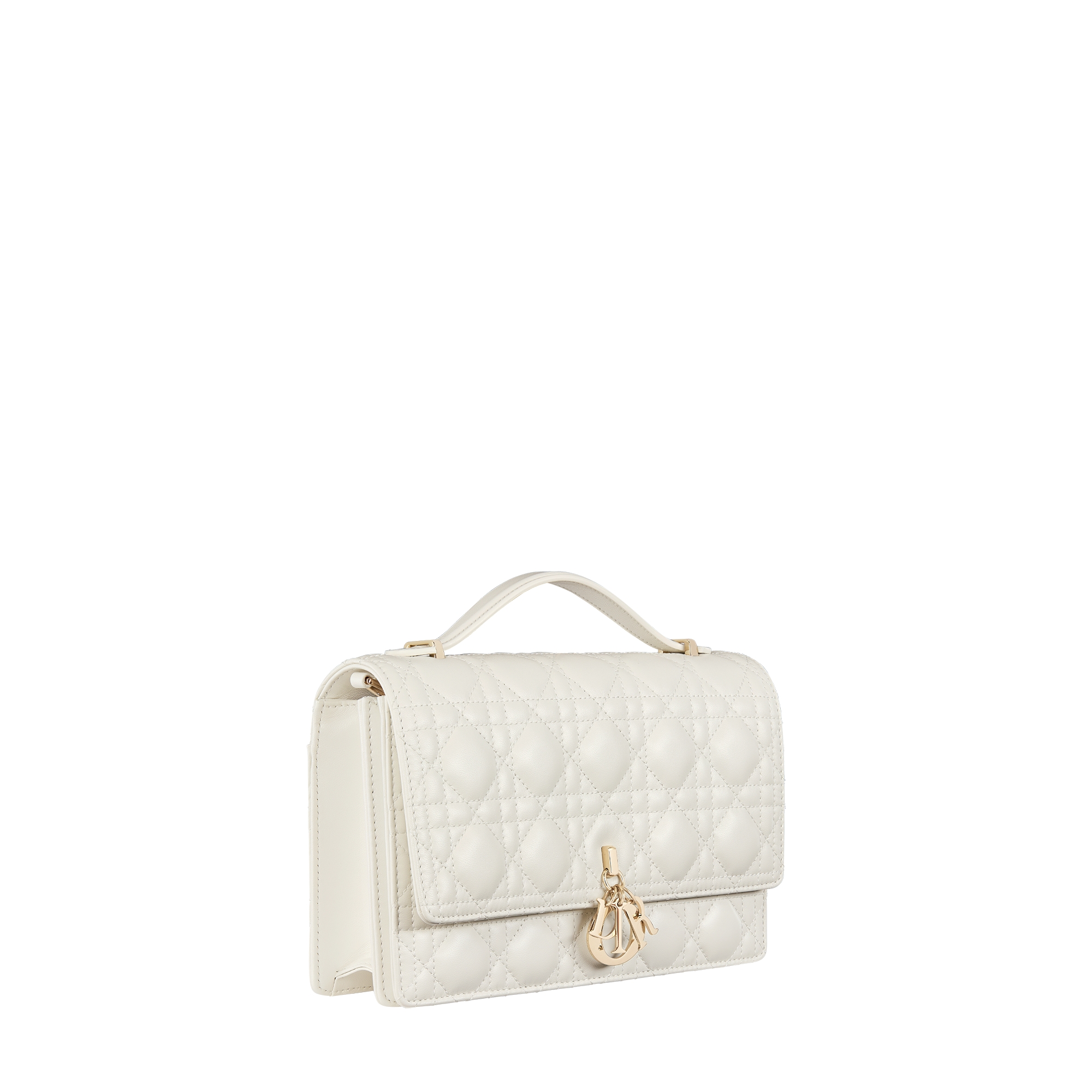 My Dior Top Handle Bag Latte Cannage Lambskin E03