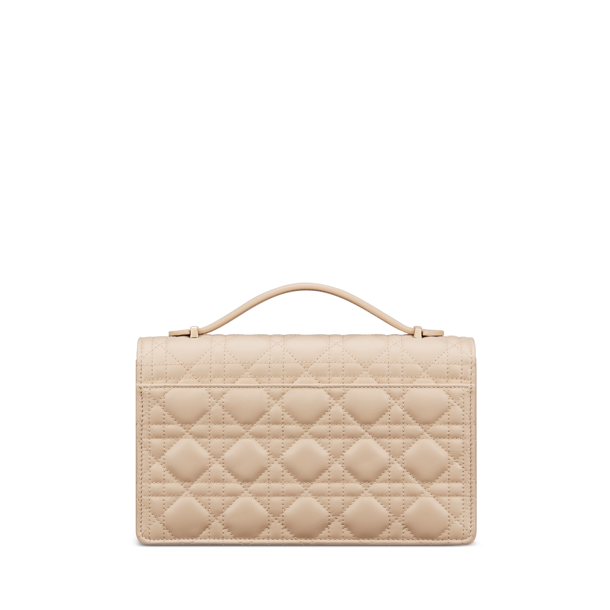 My Dior Top Handle Tasche Cannage Lammleder in Puderbeige E08