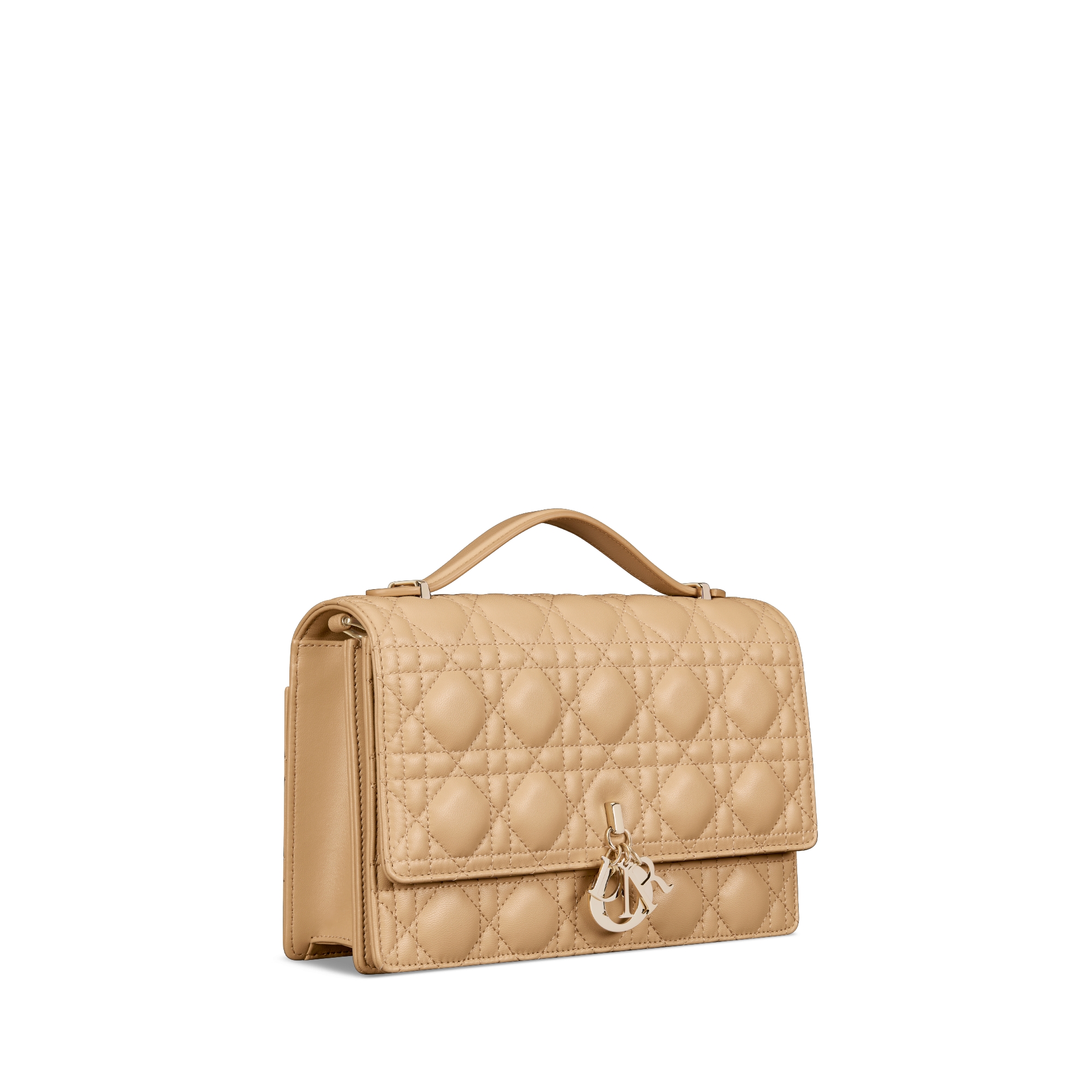 My Dior Top Handle 包 餅乾色 Cannage 籐格紋羊皮 E03