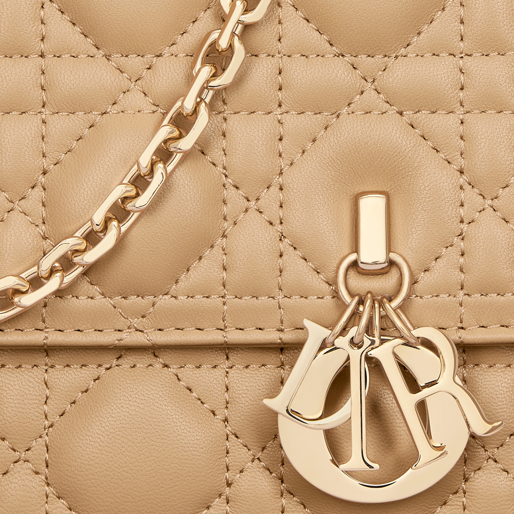 My Dior Top Handle 包 餅乾色 Cannage 籐格紋羊皮 E09