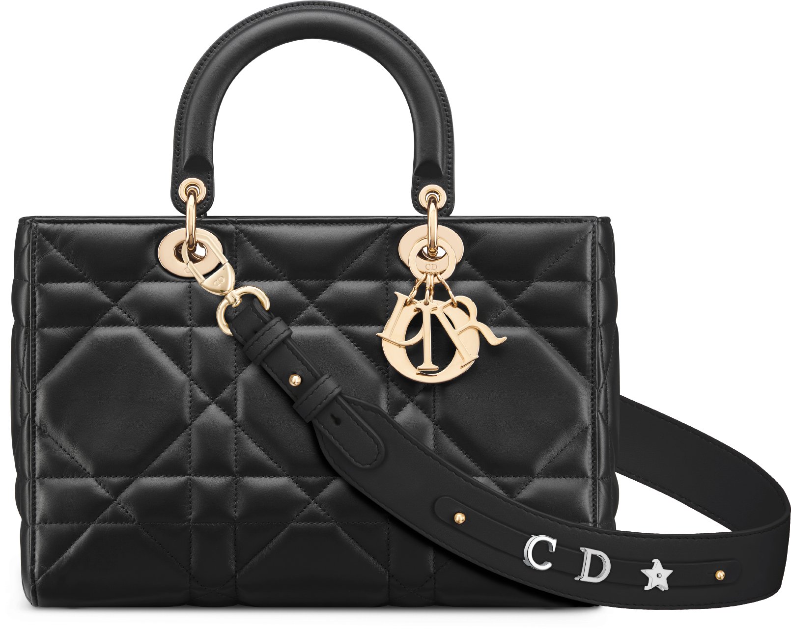 Medium Lady D-Sire My ABCDior Bag Front view Front view
