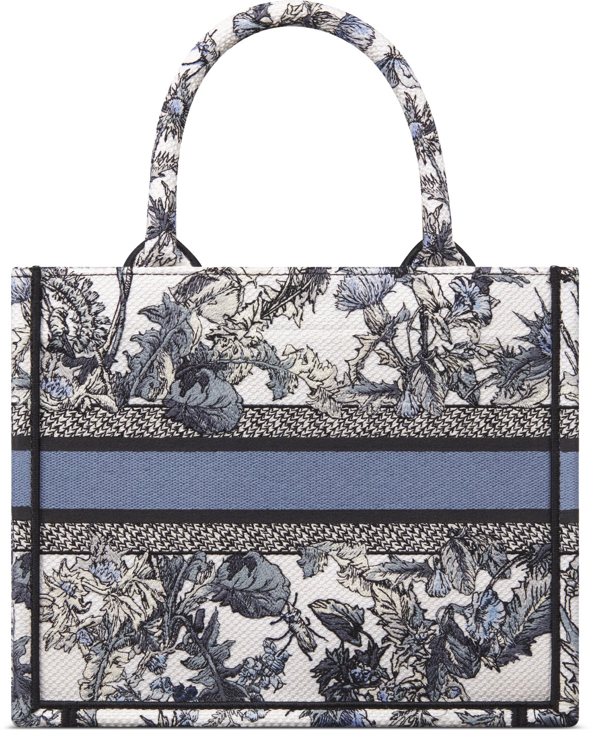 Small Dior Book Tote Dior Oblique Embroidery with Gold-Tone