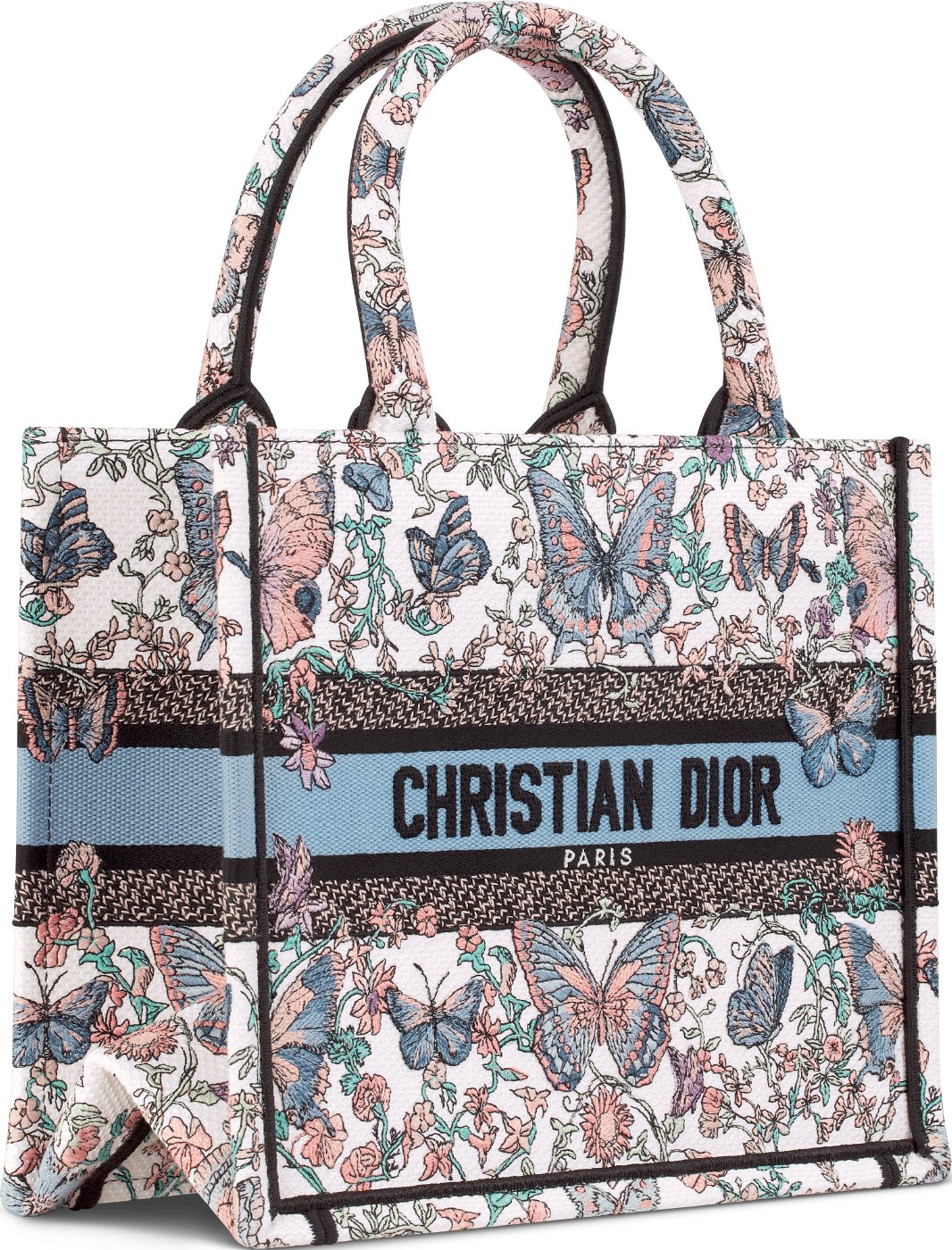 Small Dior Book Tote Three quarter closed view