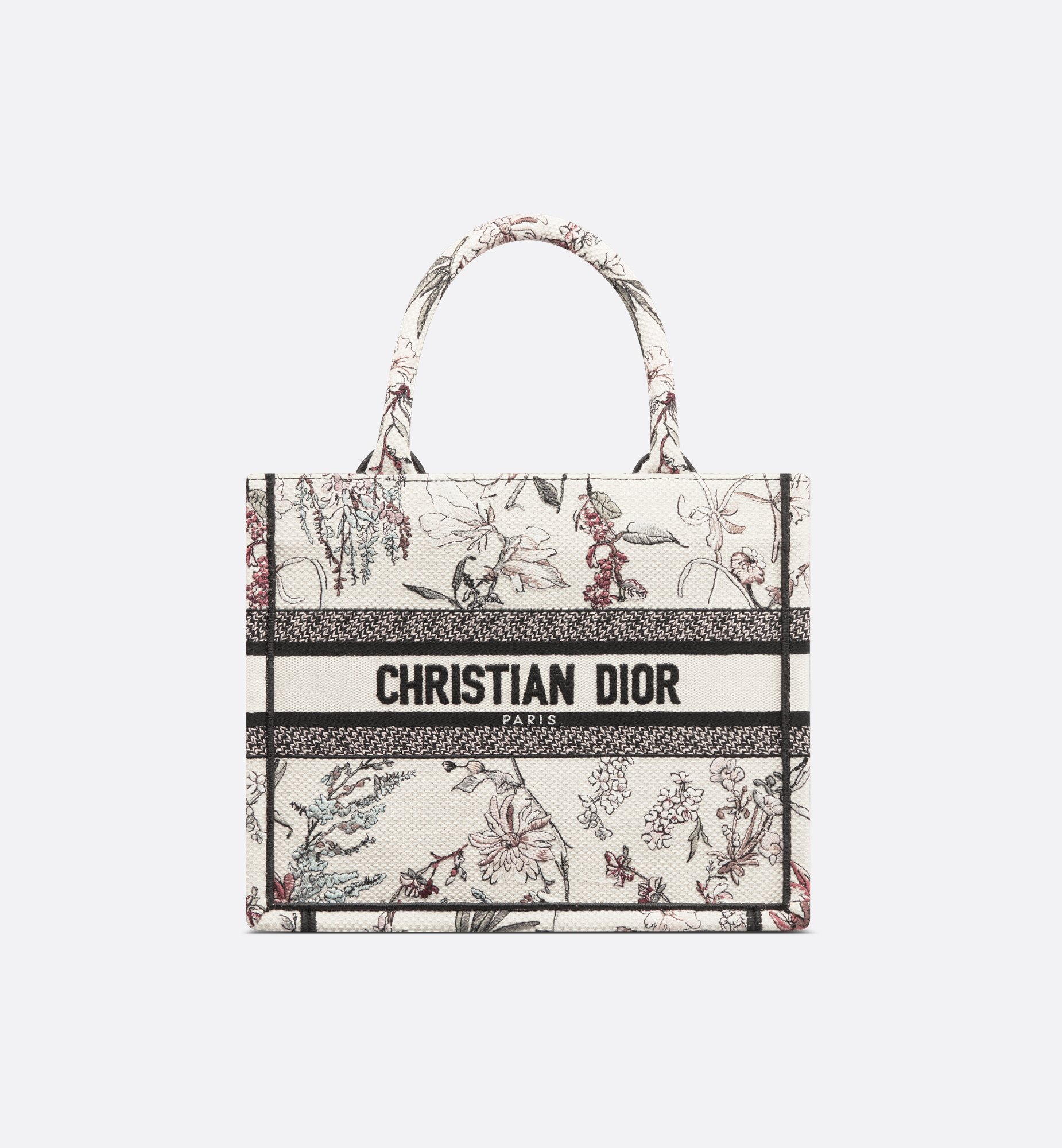 Small Dior Book Tote Beige Millefiori Embroidery (26.5 x 22 Small Dior Book Tote Beige Millefiori Embroidery (26.5 x 22