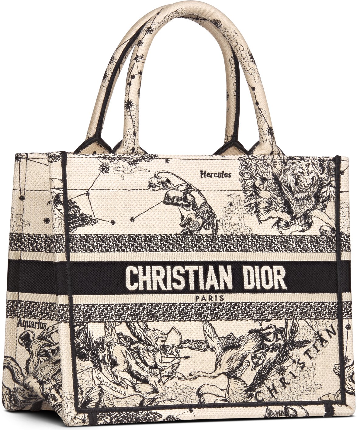 DIOR | Dior Book Tote バッグ スモール トワル ドゥ ジュイ ゾディアック エンブロイダリー (26.5 x 22 x 14  cm)