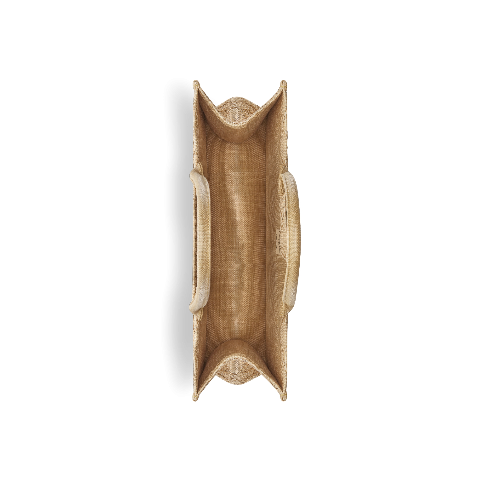 Large Dior Book Tote Natural Cannage Raffia (42 x 35 x 18.5 cm) | DIOR