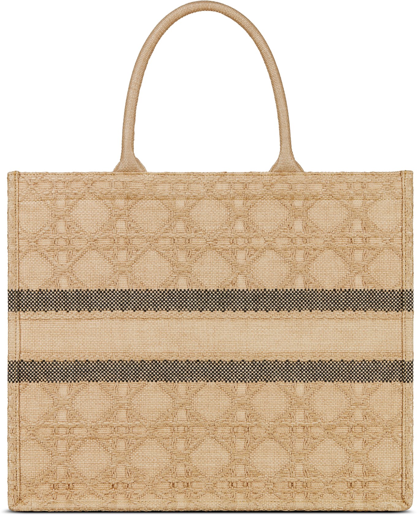 Large Dior Book Tote Natural Cannage Raffia (42 x 35 x 18.5 cm) | DIOR