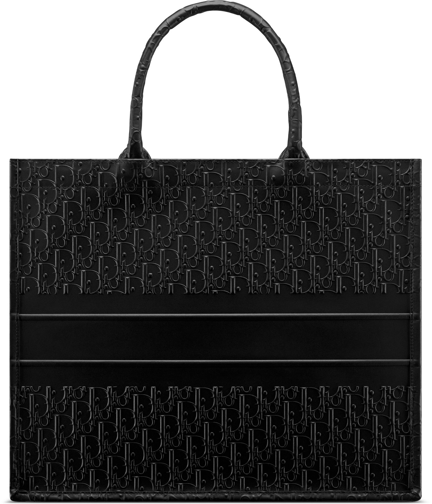 Large Dior Book Tote Black Dior Oblique Embossed Calfskin 42 x 35 x 18.5 cm DIOR