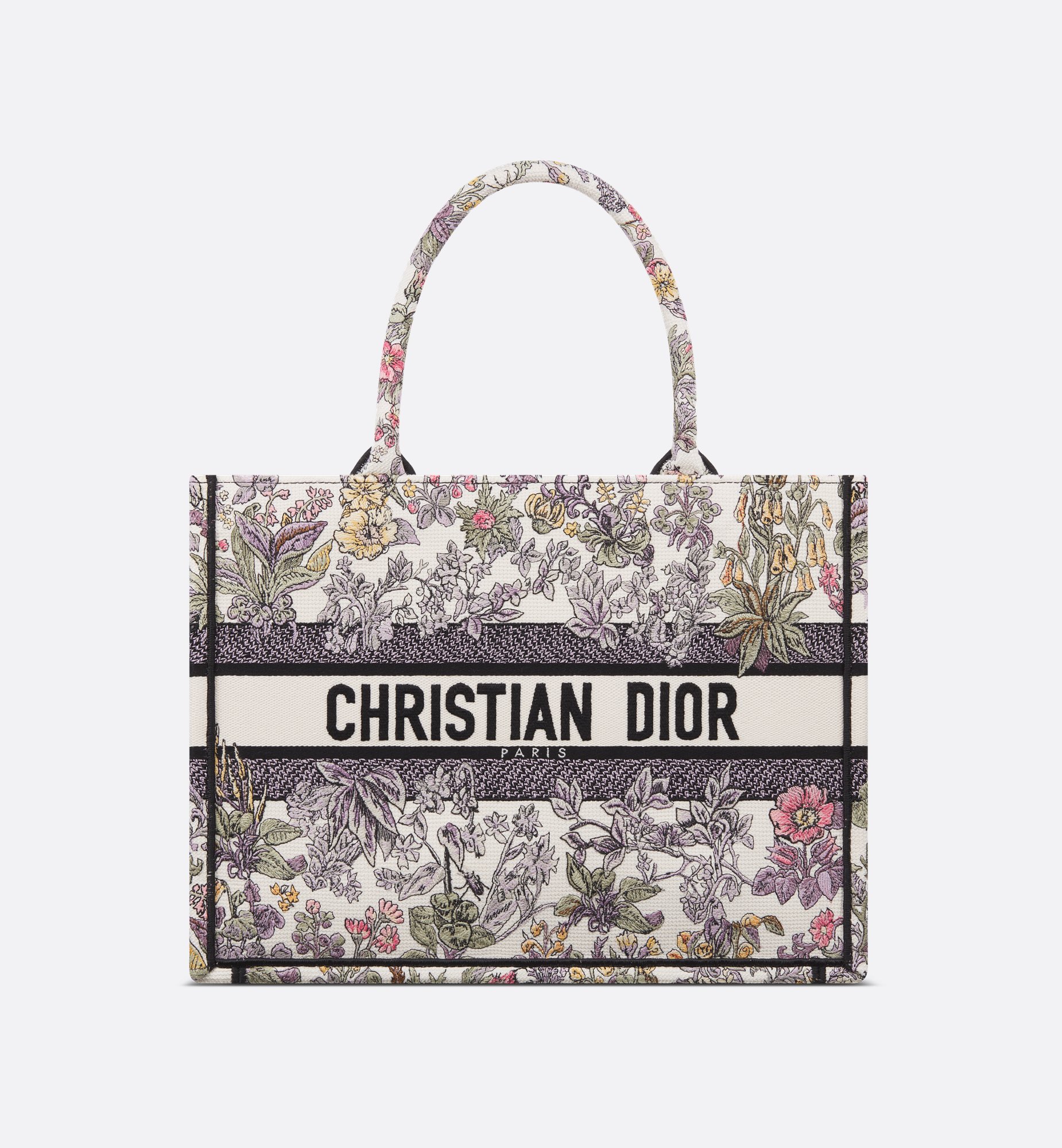 Medium Dior Book Tote Latte Embroidery with Multicolor Medium Dior Book Tote Latte Embroidery with Multicolor