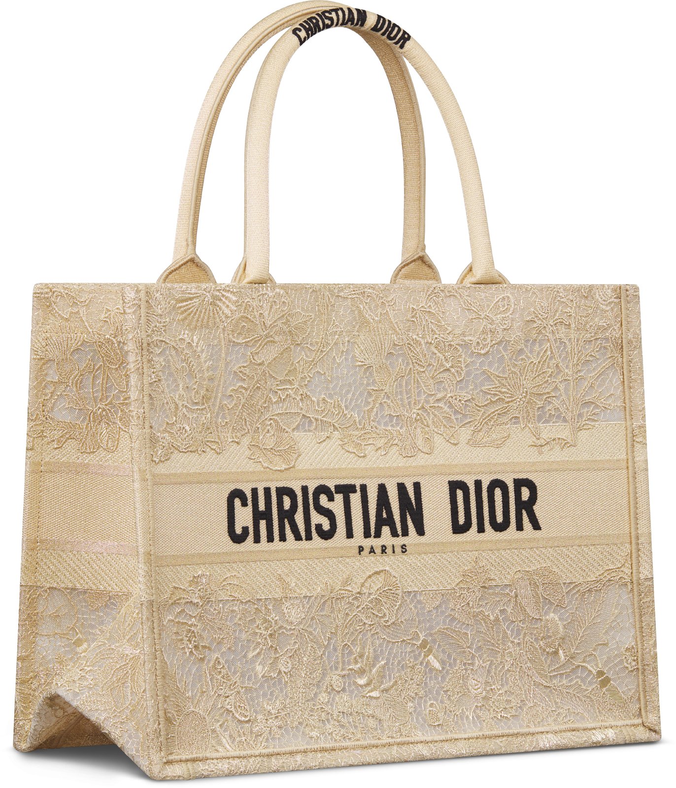 Dior Or Medium Dior Book Tote Three quarter closed view