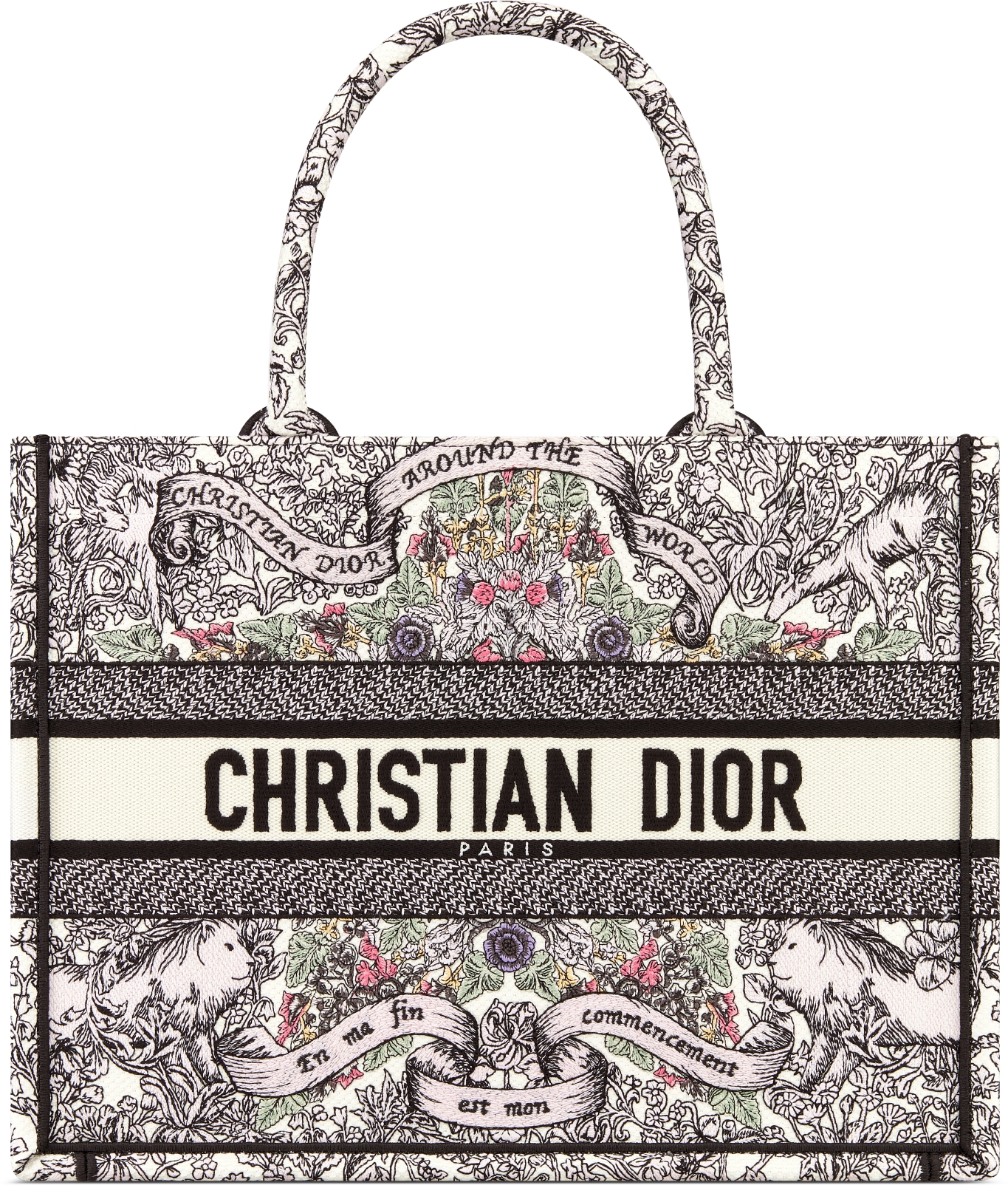 Christian dior checkered tote bag best sale