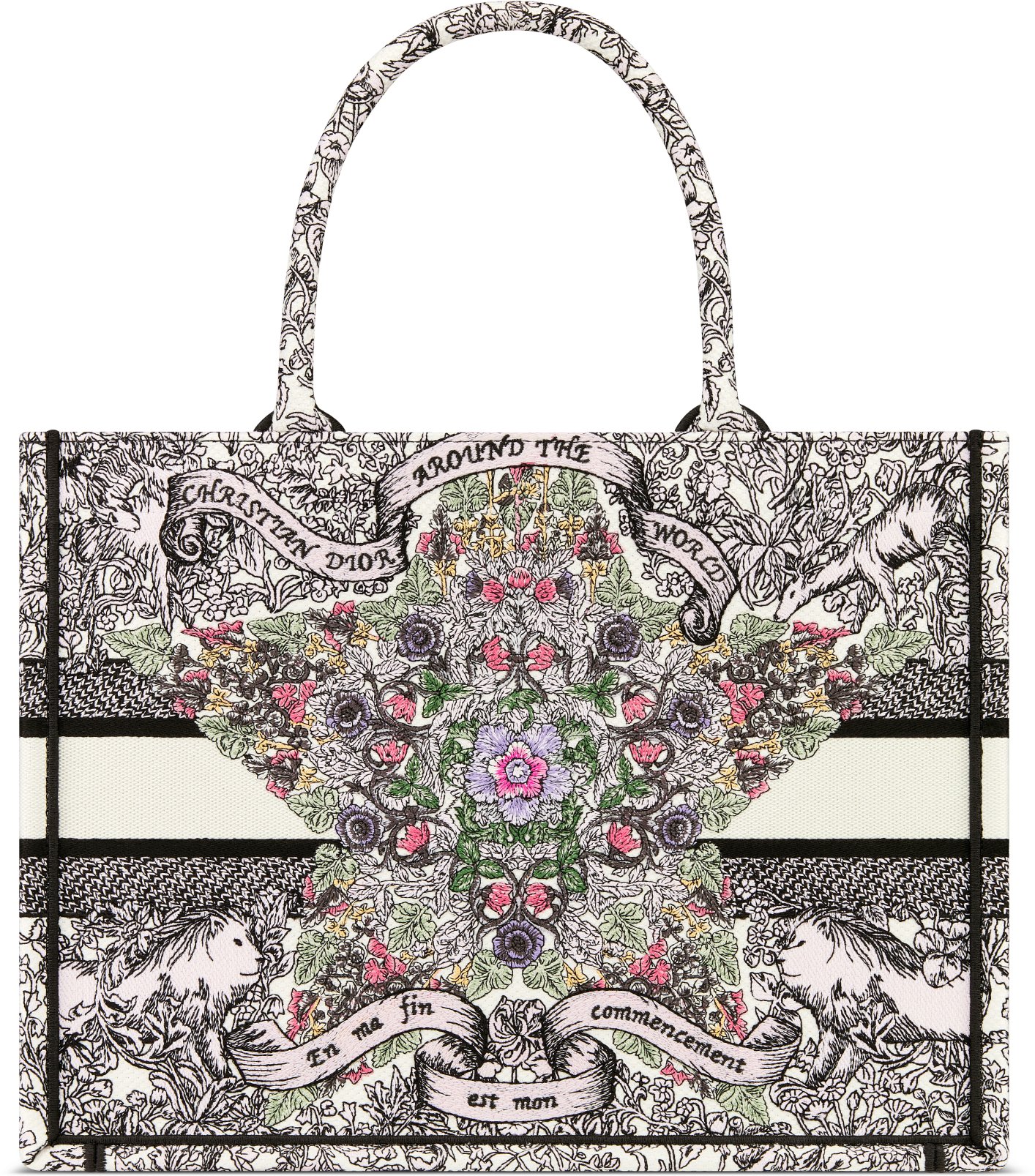 디올 미디엄 Dior 북 토트백 M1296ZEDO_M941