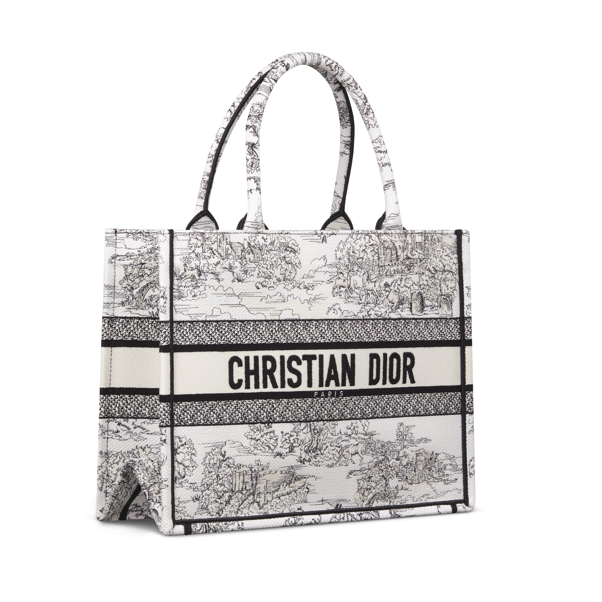 Medium Dior Book Tote Three quarter closed view