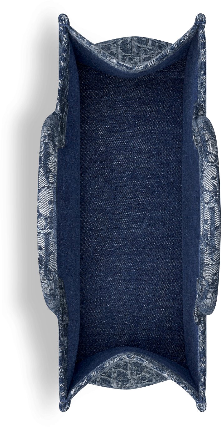 DIOR | Dior Book Tote バッグ ミディアム デニム ディオール オブリーク ジャカード (36 x 27.5 x 16.5 cm)