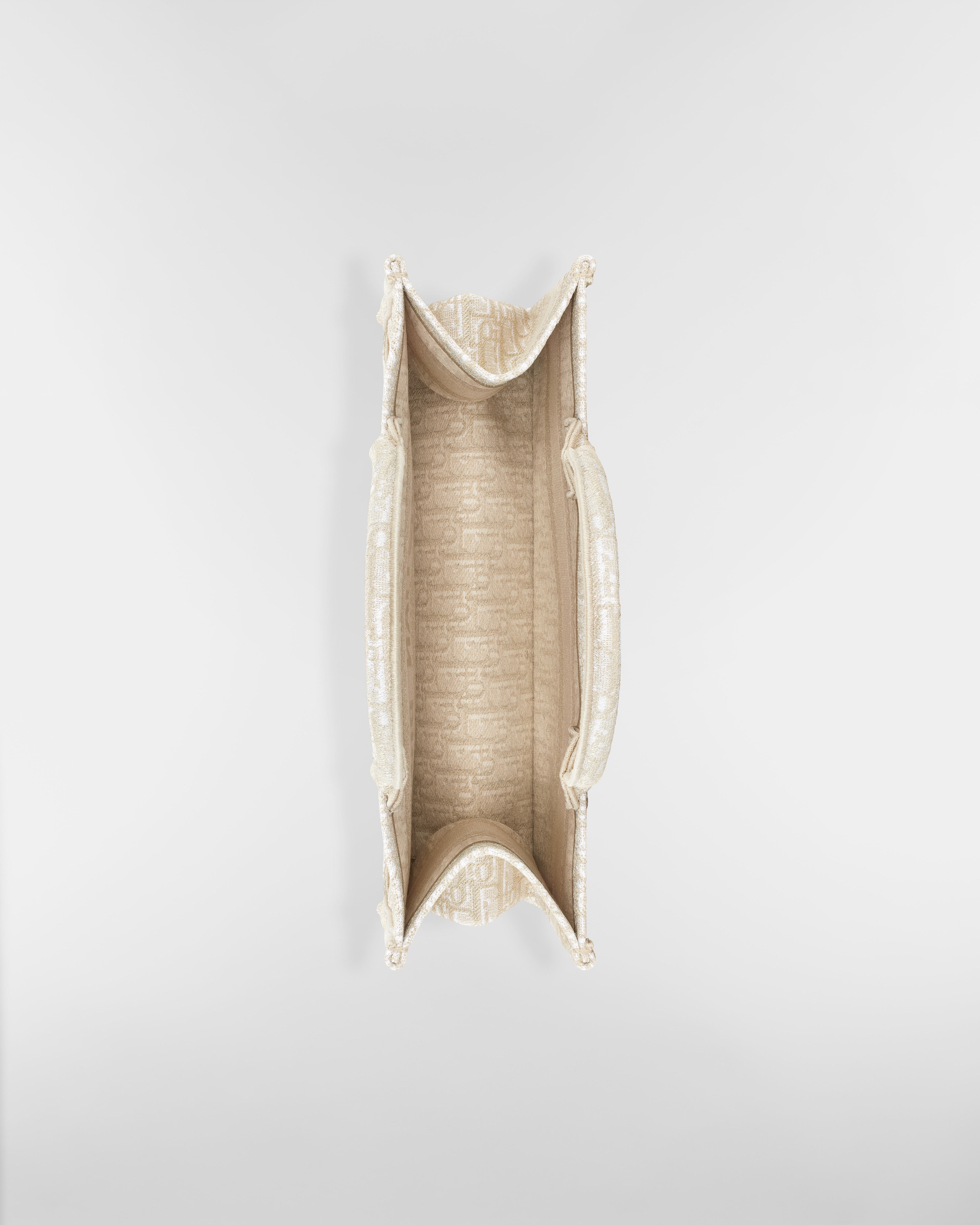 Medium Dior Book Tote Gold-Tone Dior Oblique Embroidery (36 x 27.5 x 16.5 cm) E06