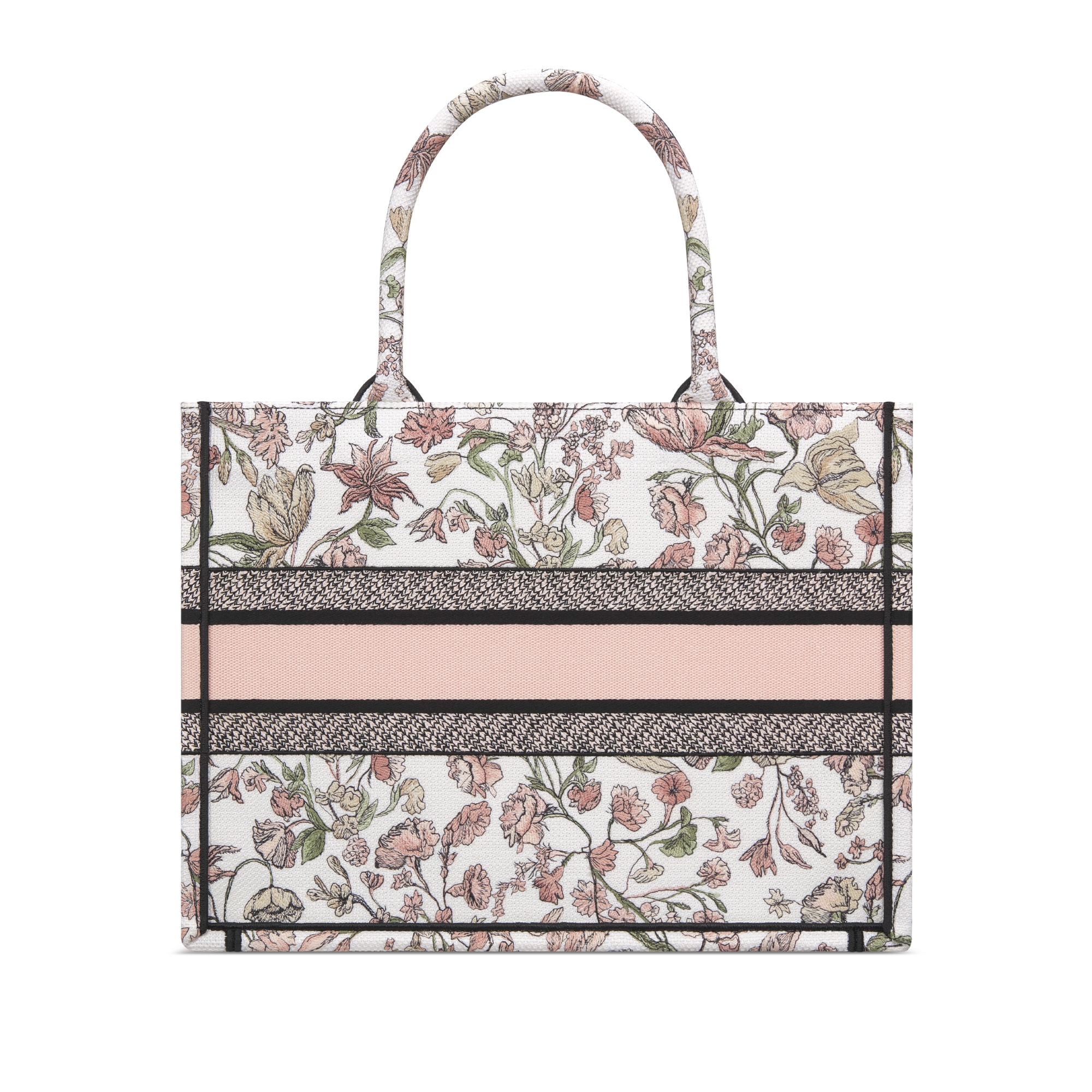 Dior Book Tote 미디엄 백 핑크 멀티 컬러 Millefiori 자수 (36 x 27.5 x 16.5cm) E08