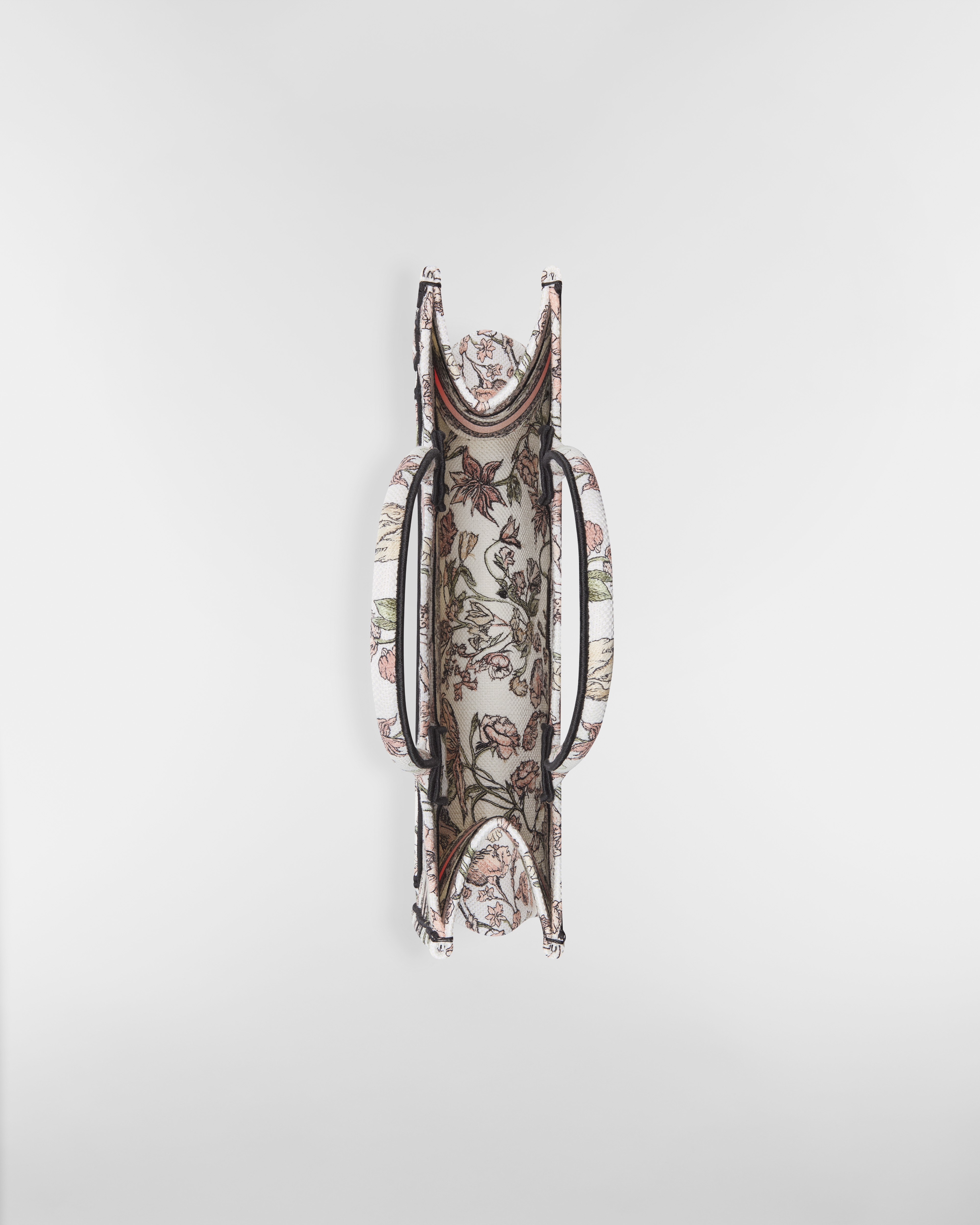 中碼 Dior Book Tote 粉紅色多色 Millefiori 刺繡（36 x 27.5 x 16.5 厘米） E06