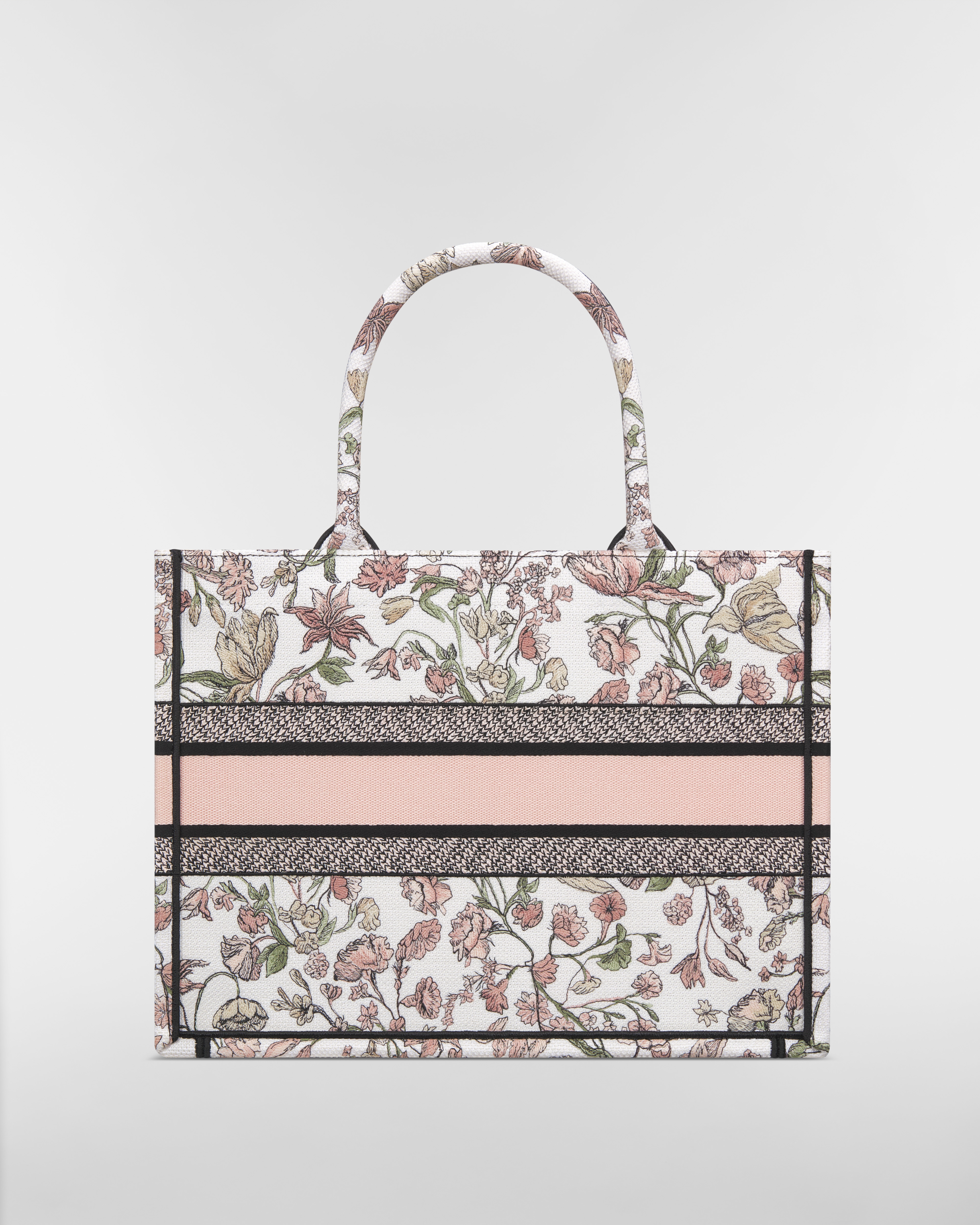 中碼 Dior Book Tote 粉紅色多色 Millefiori 刺繡（36 x 27.5 x 16.5 厘米） E08
