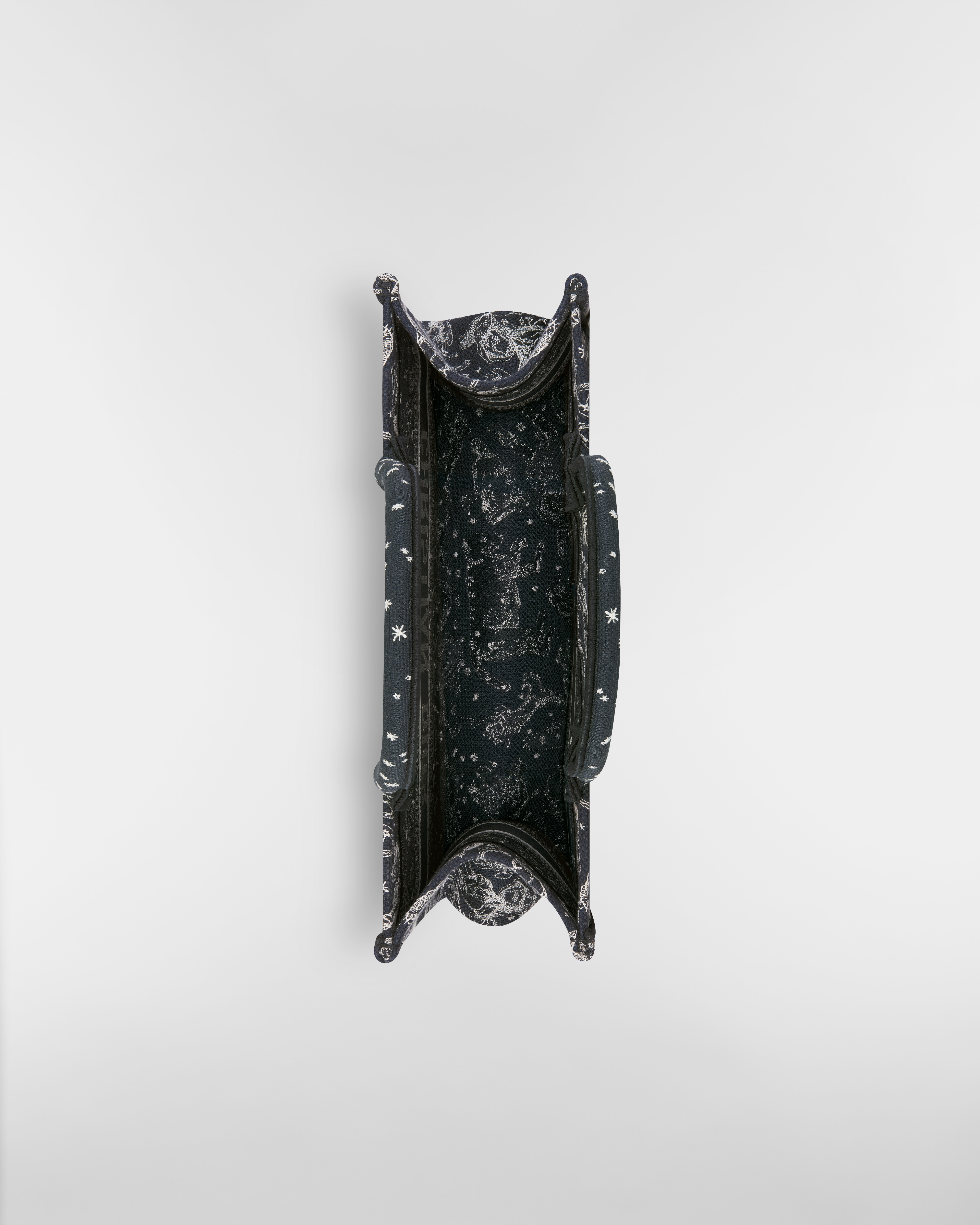 Dior Book Tote mediano Bordado Dior Zodiac azul multicolor (36 x 27,5 x 16,5 cm) E06