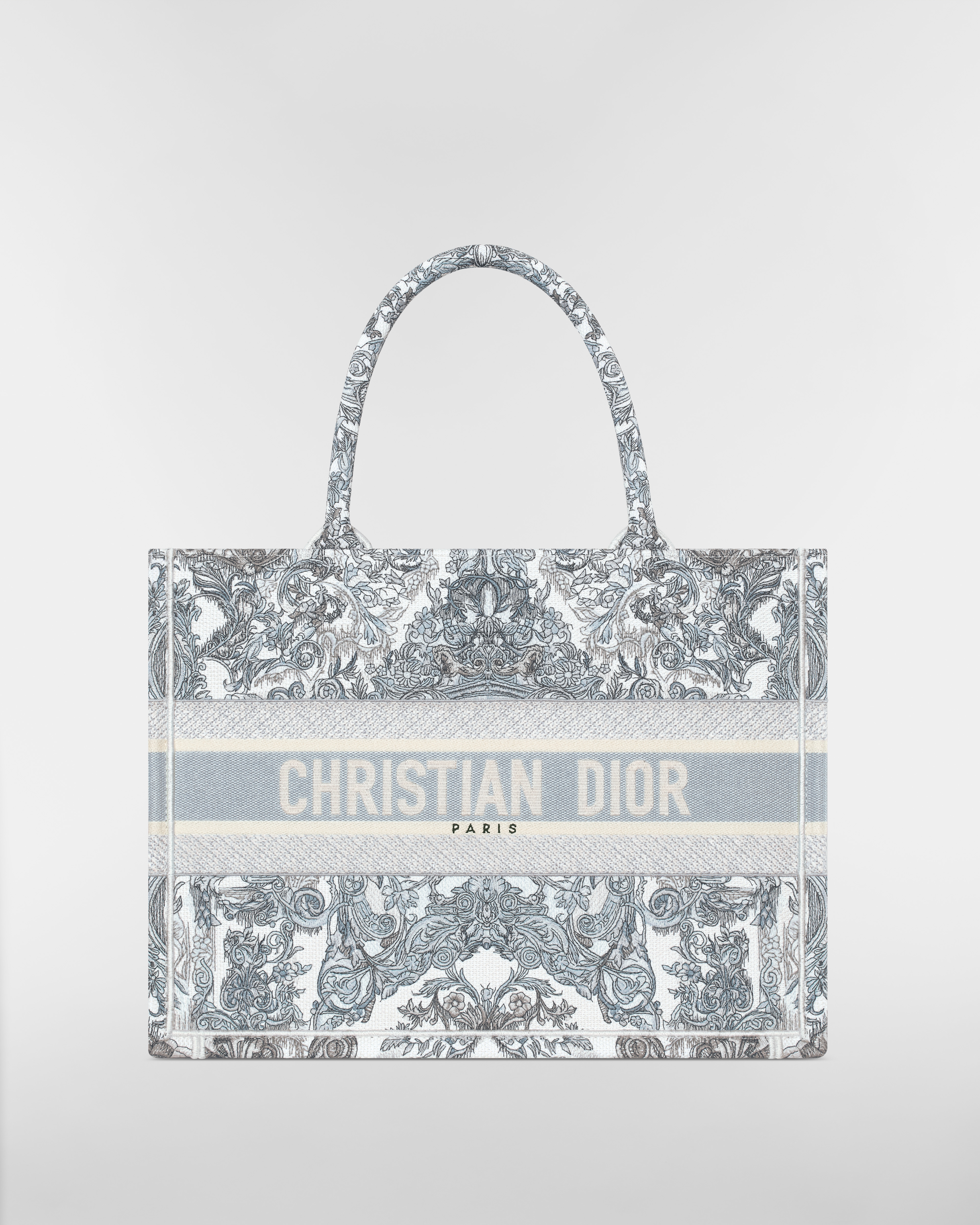 中碼 Dior Book Tote 藍色 Dior Stella Baroque 刺繡（36 x 27.5 x 16.5 厘米） E01