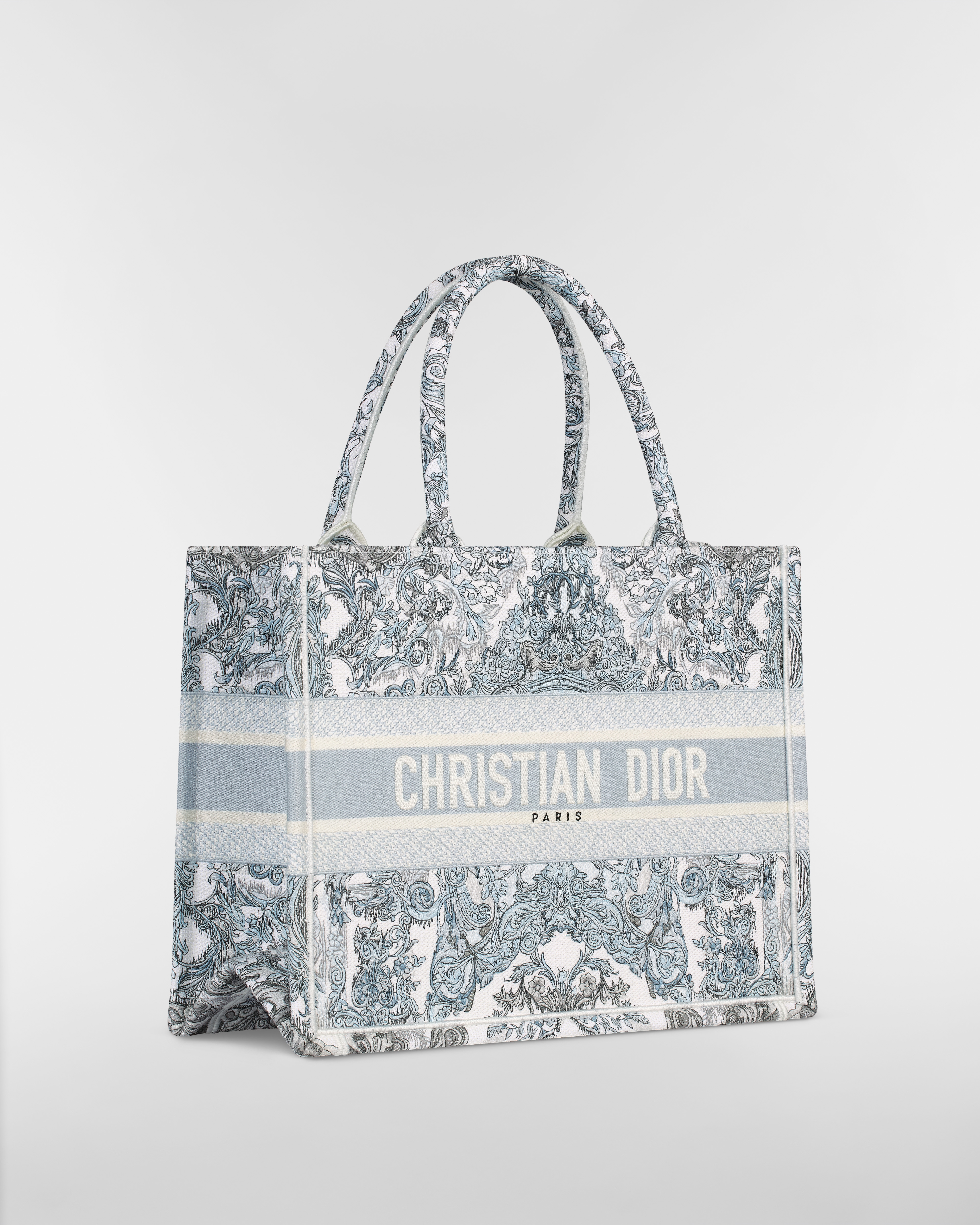 中碼 Dior Book Tote 藍色 Dior Stella Baroque 刺繡（36 x 27.5 x 16.5 厘米） E03