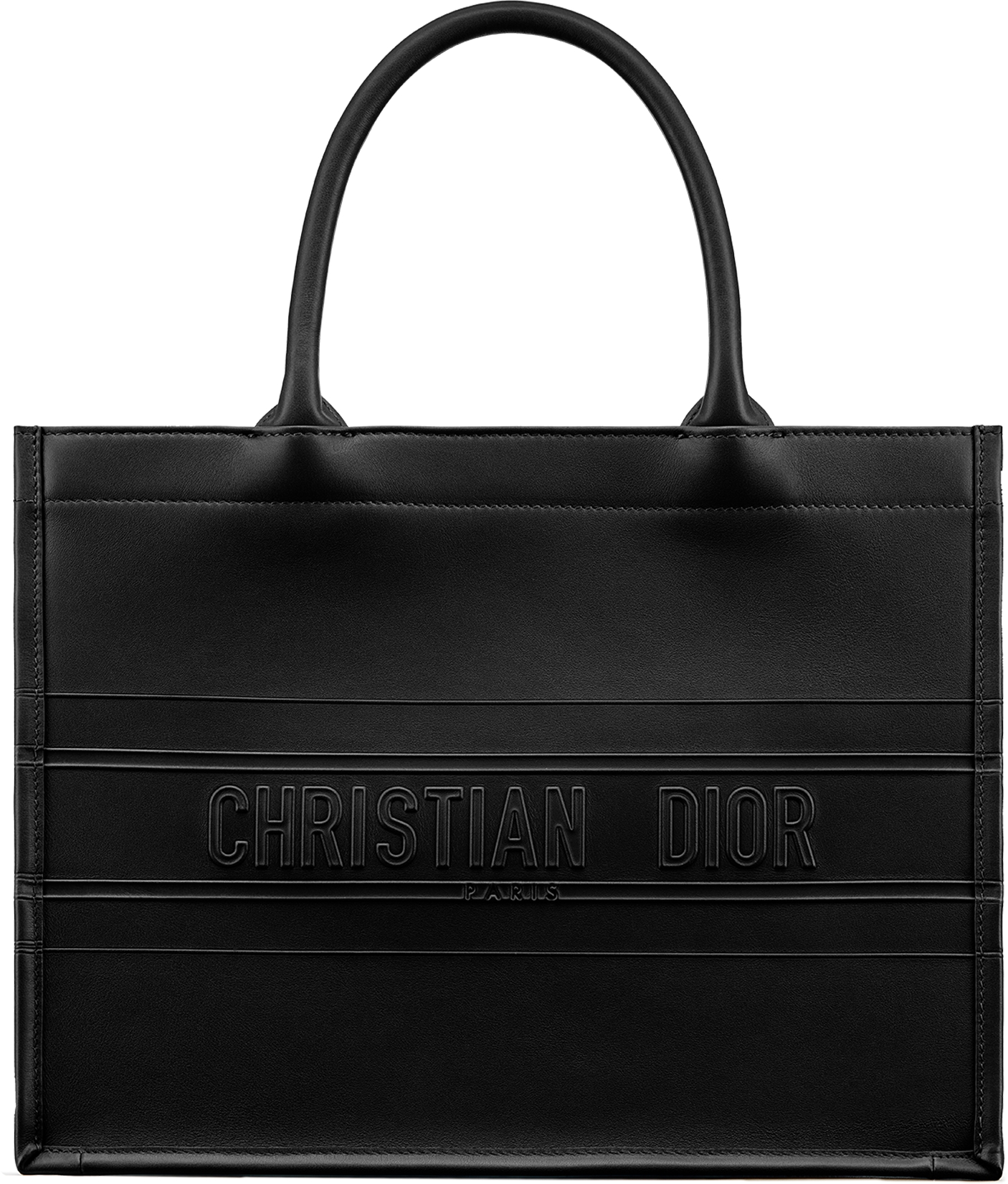 DIOR Medium Dior Book Tote Black Calfskin 36 X 27.5 X 16.5 Cm Women